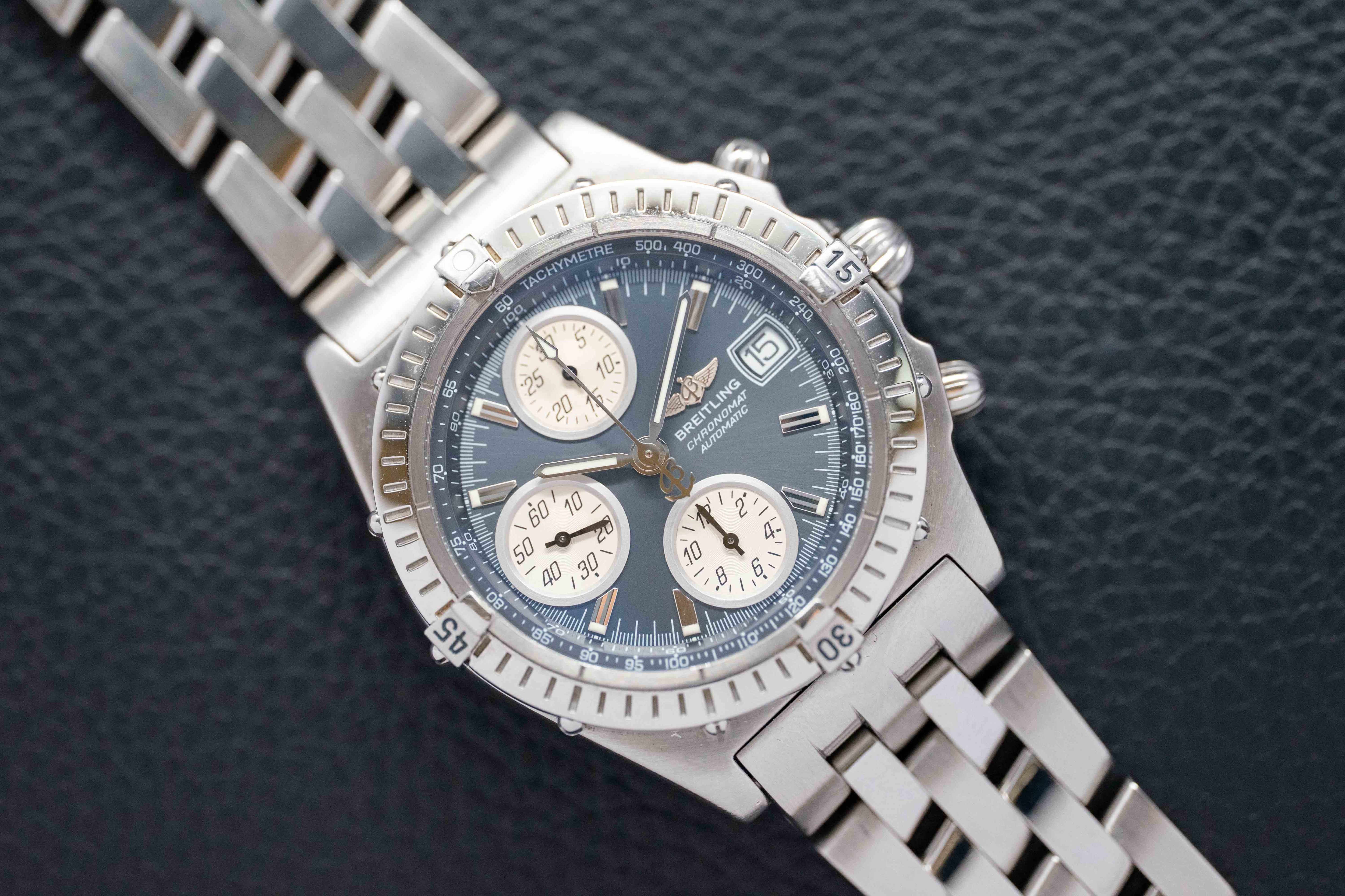 Breitling Chronomat A13350 Grey Dial 2000 Papers