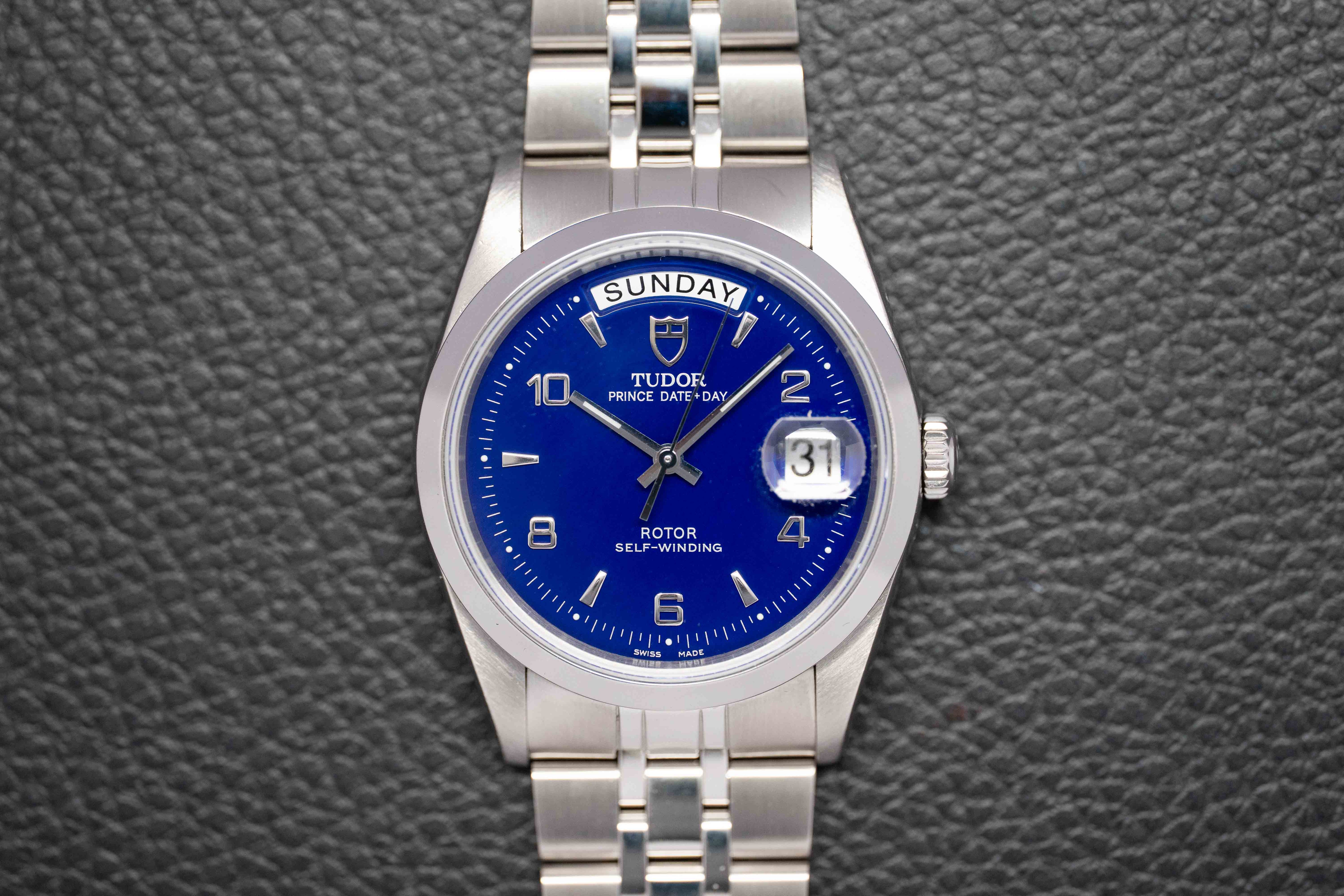 Tudor Prince Date-Day 76200 Blue Dial 2010