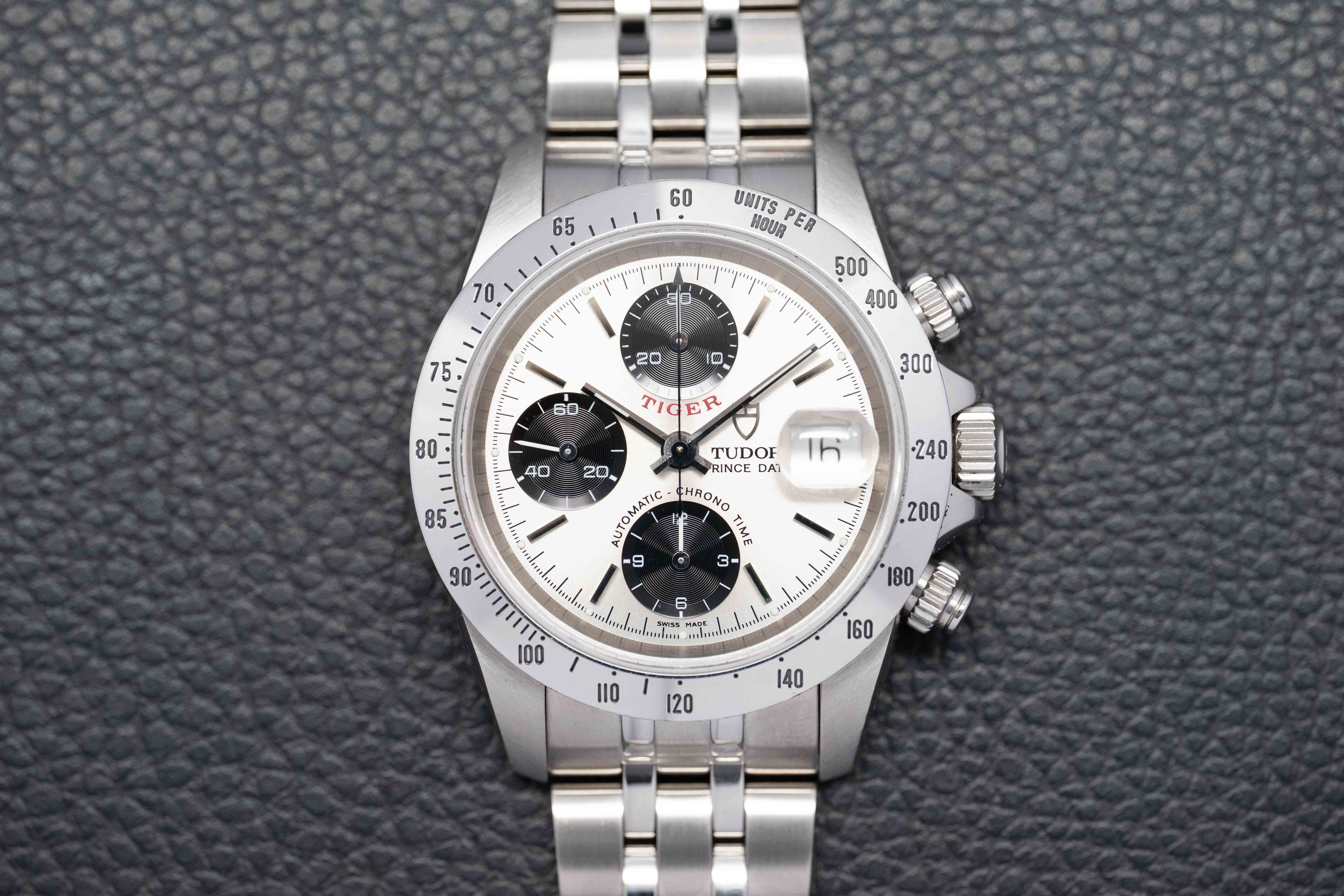 Tudor Oysterdate Small Block 79280 Esfera Plata 2003 Panda