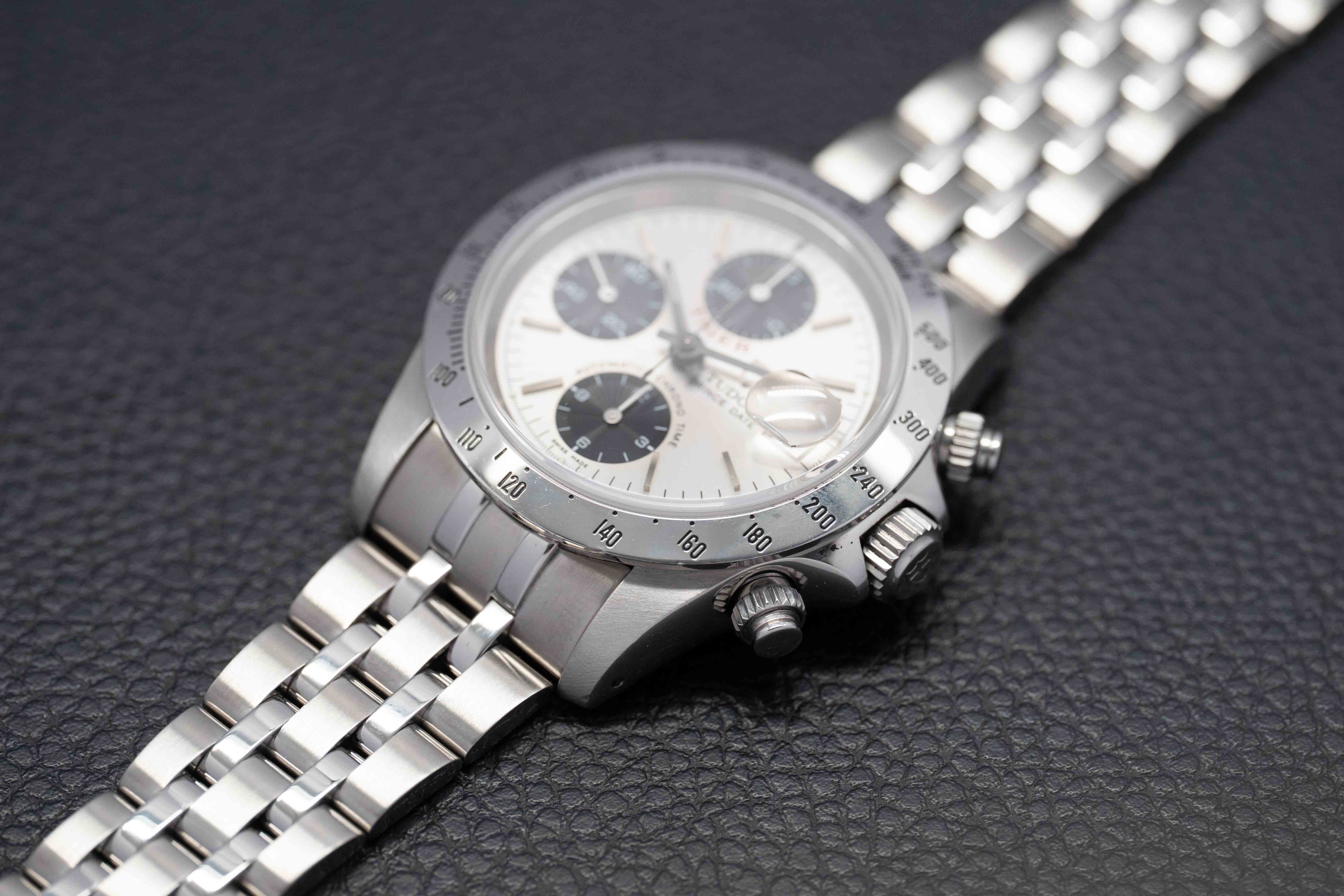 Tudor Oysterdate Small Block 79280 Esfera Plata 2003 Panda