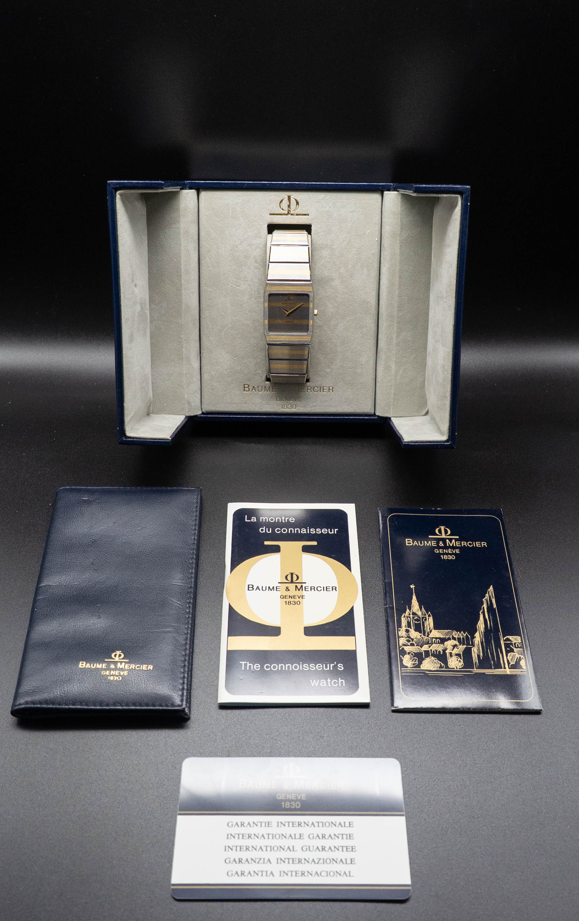 Baume & Mercier Monte Carlo 5739 Zebra Fullset 1982 Scatola+carta