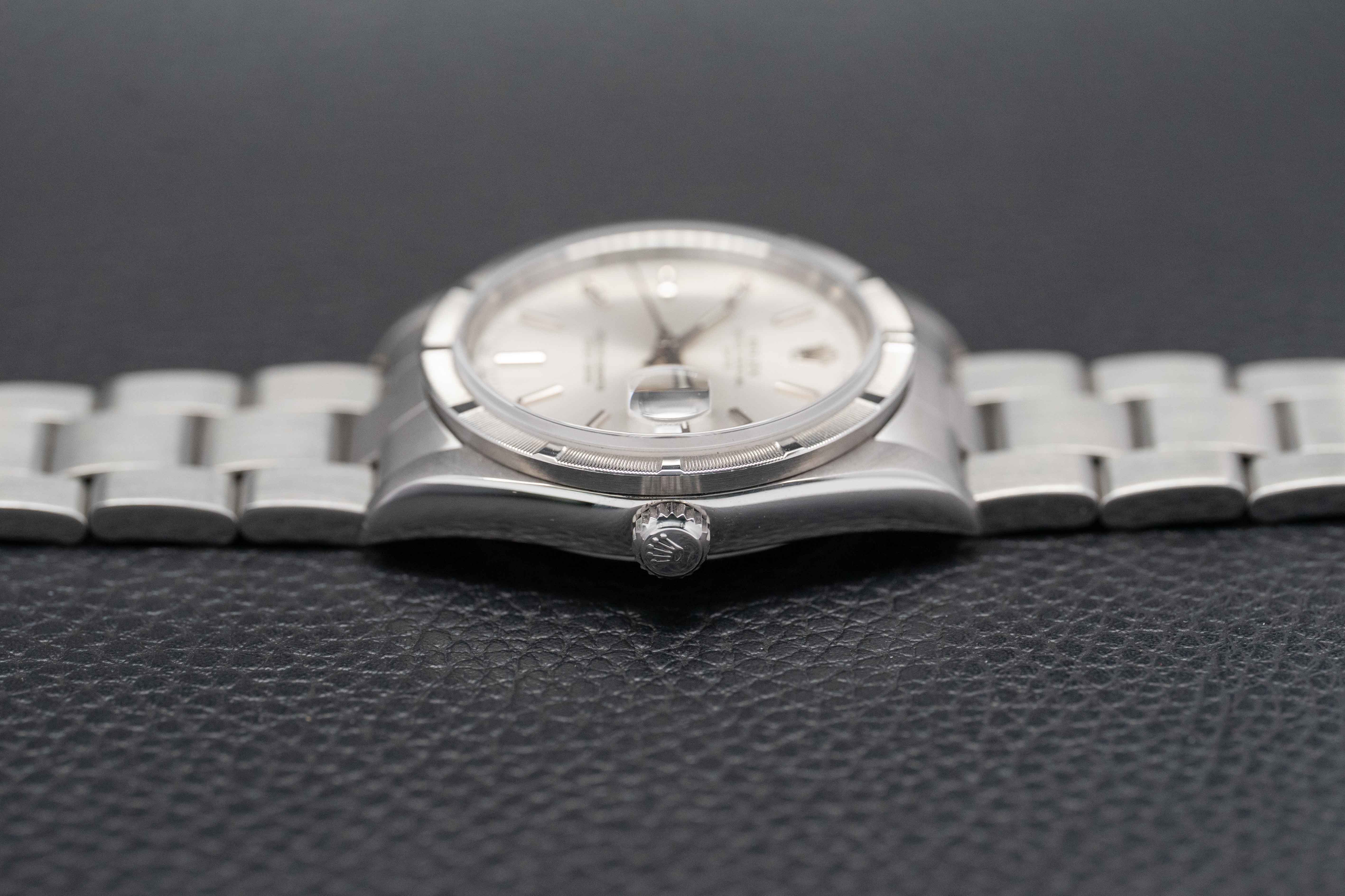 Rolex Date 15210 Silver Dial 2001
