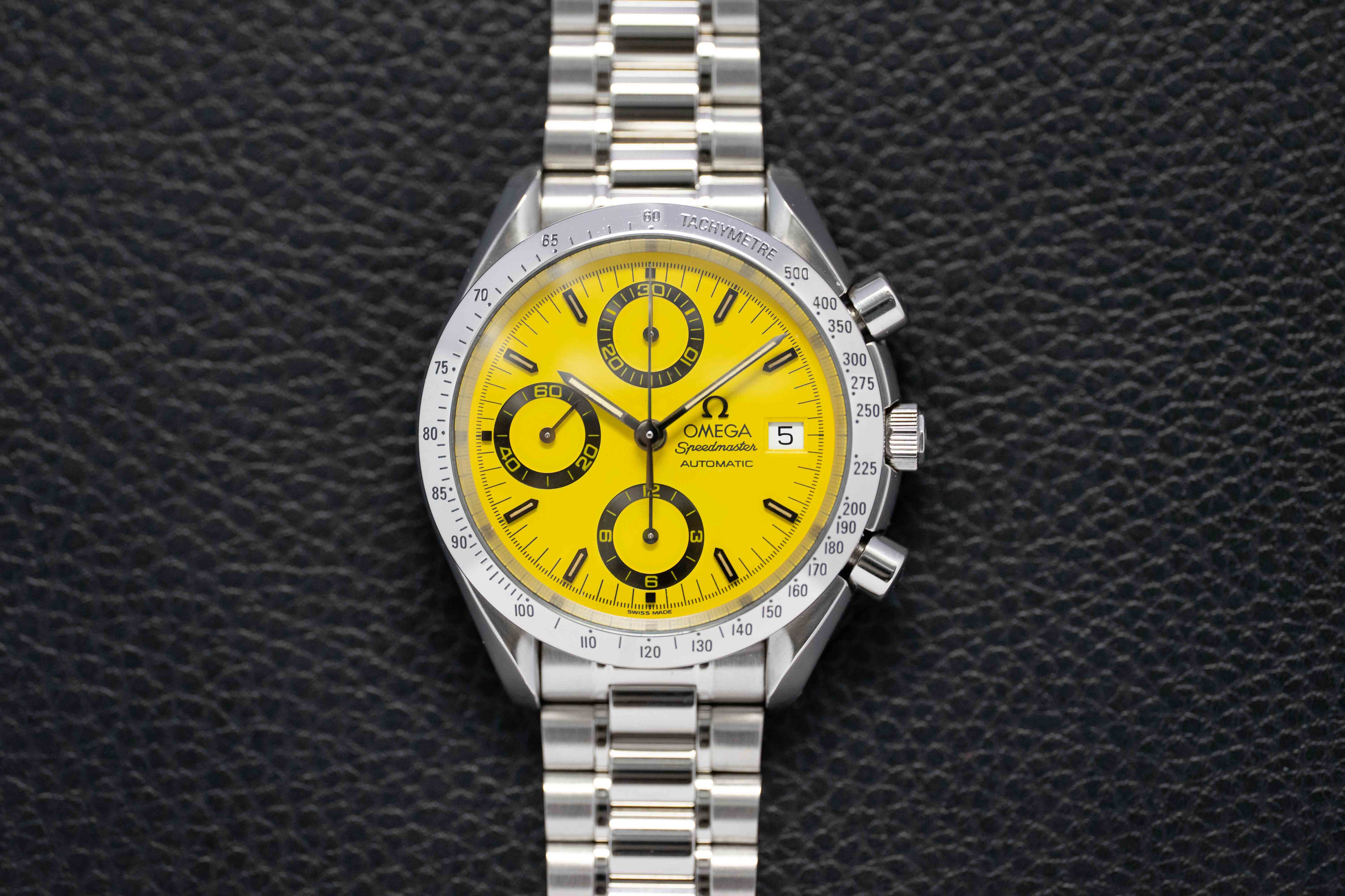 Omega Speedmaster Date 3511.12 Yellow Dial 1995