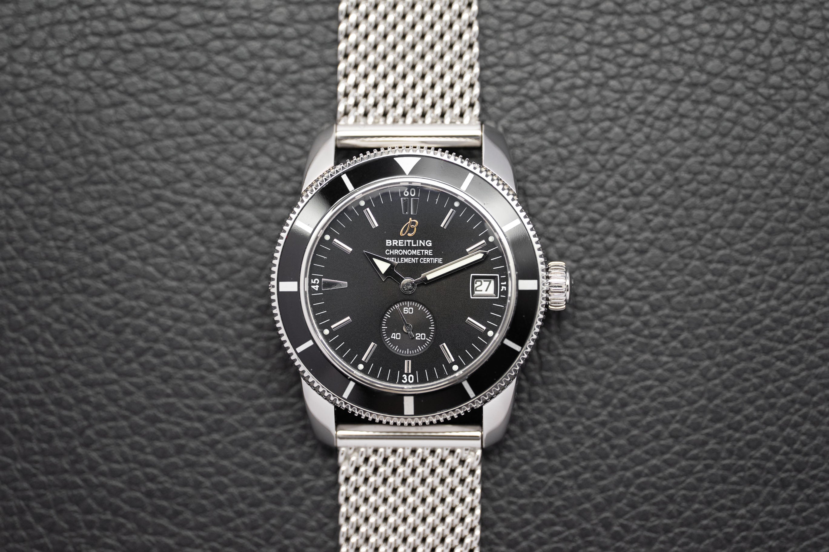 Breitling Superocean Heritage A37320 Black Dial 2007 Papers