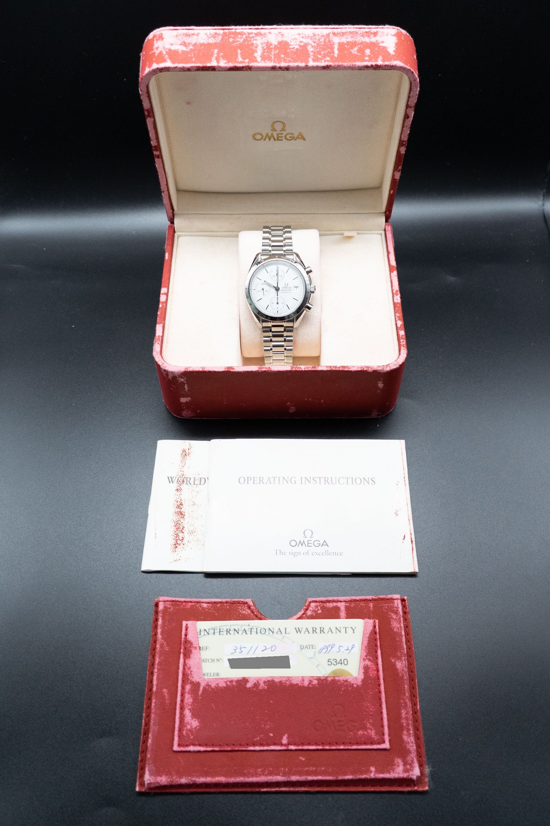 Omega Speedmaster Date 3511.20 Fullset 1999 Box+Papers