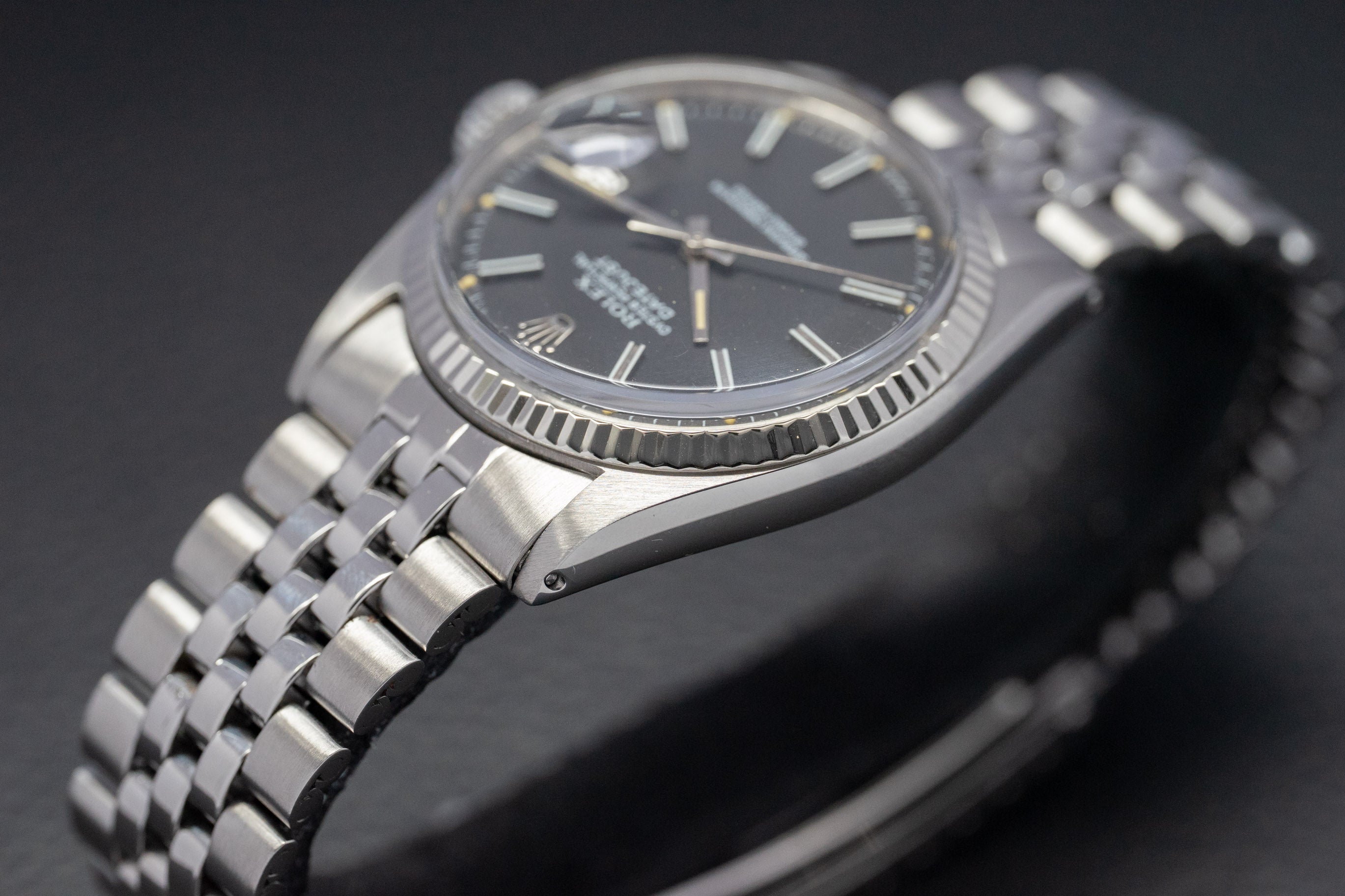 Rolex Datejust 1601 Black Dial 1969 Box