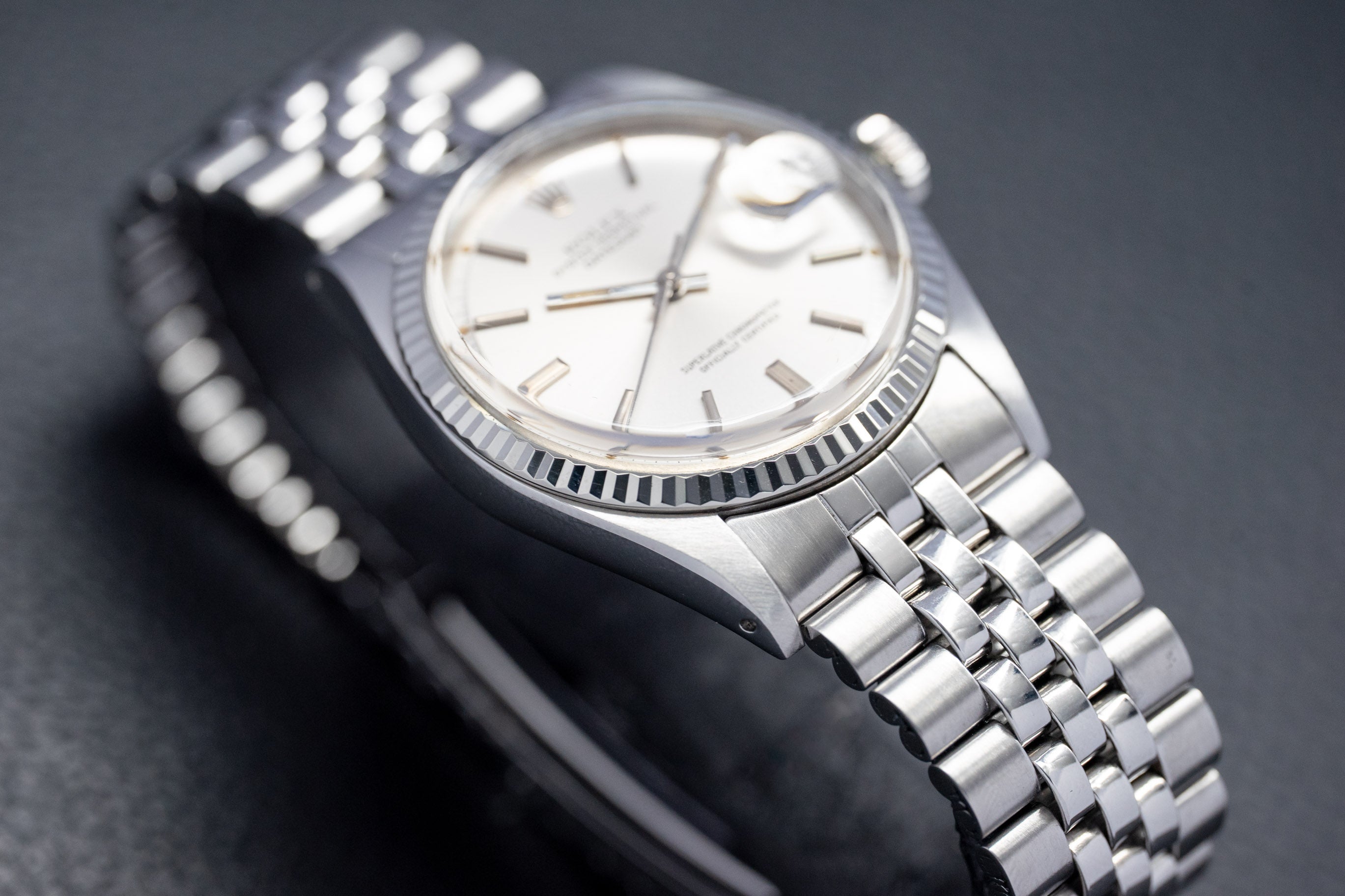 Rolex Datejust 1601 Silver Dial 1972 Box