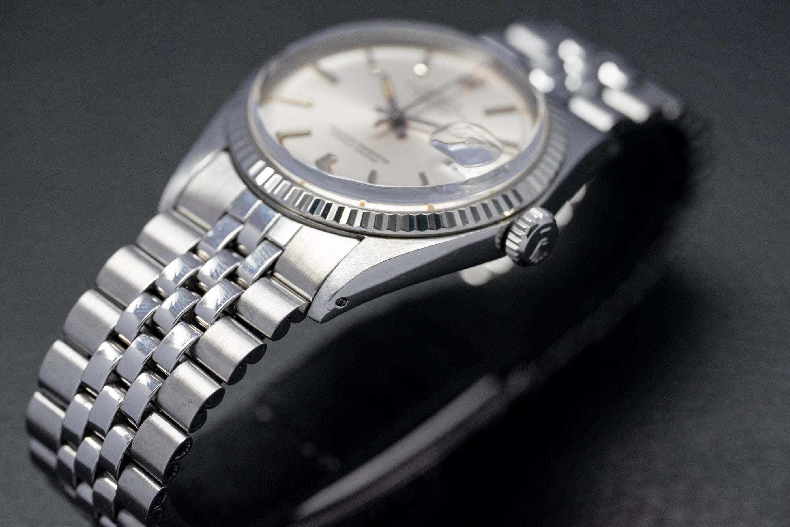 Rolex Datejust 1601 Silver Dial 1972 Box
