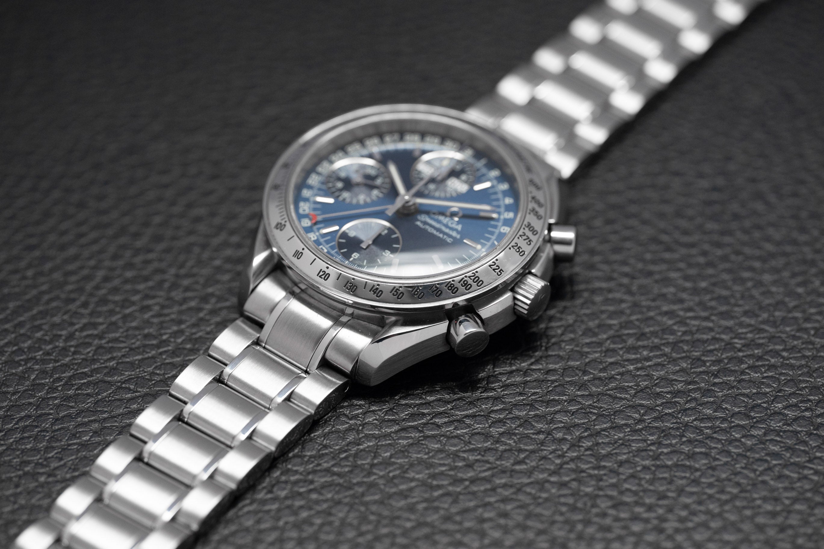 Omega Speedmaster Day Date 3523.80 Blue Dial 1998