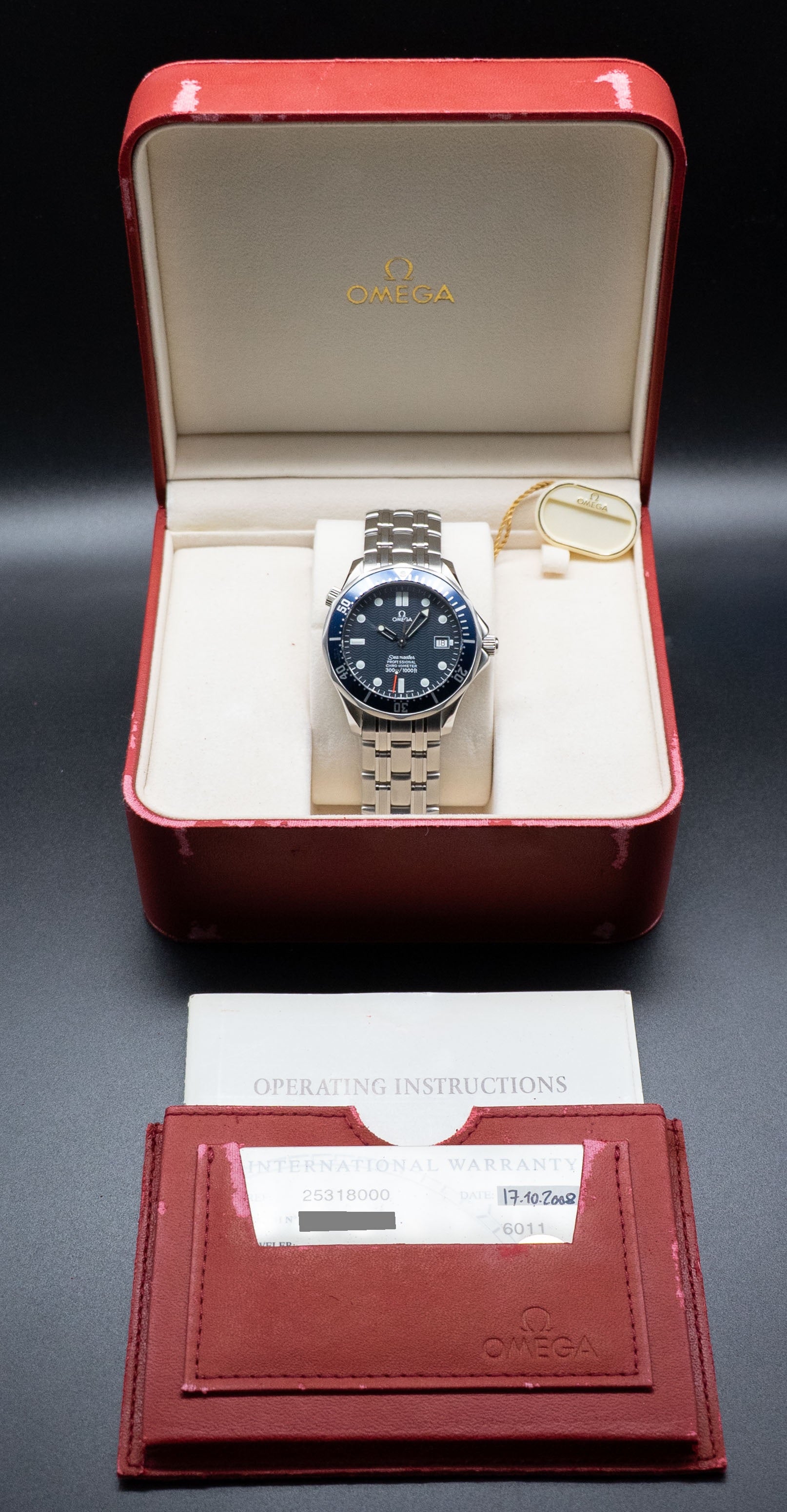 Omega Seamaster Diver 300 2531.80 Fullset 2008 Boîte+Papiers