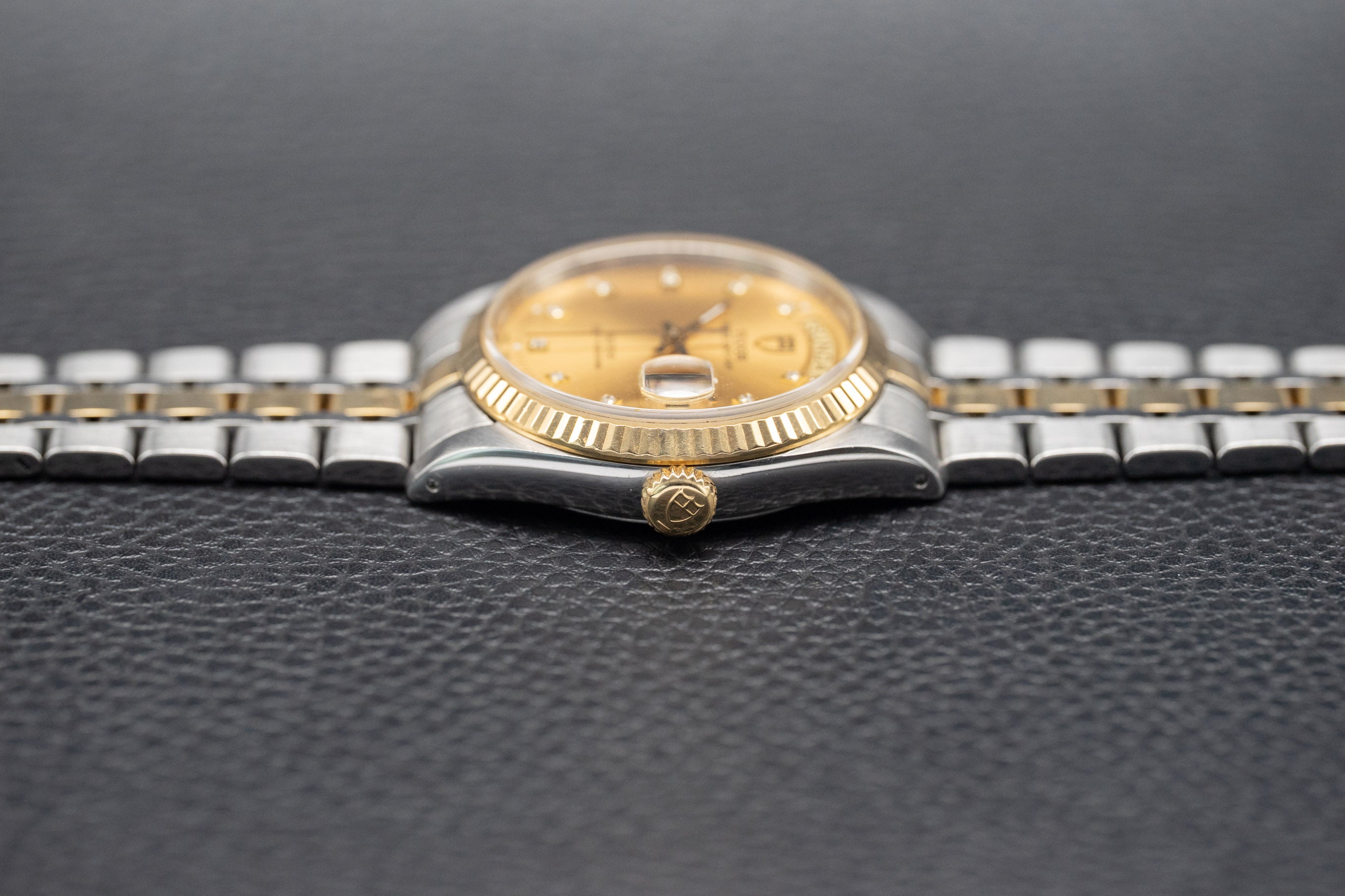 Tudor Prince Date-Day 76213 Gold Dial 2002