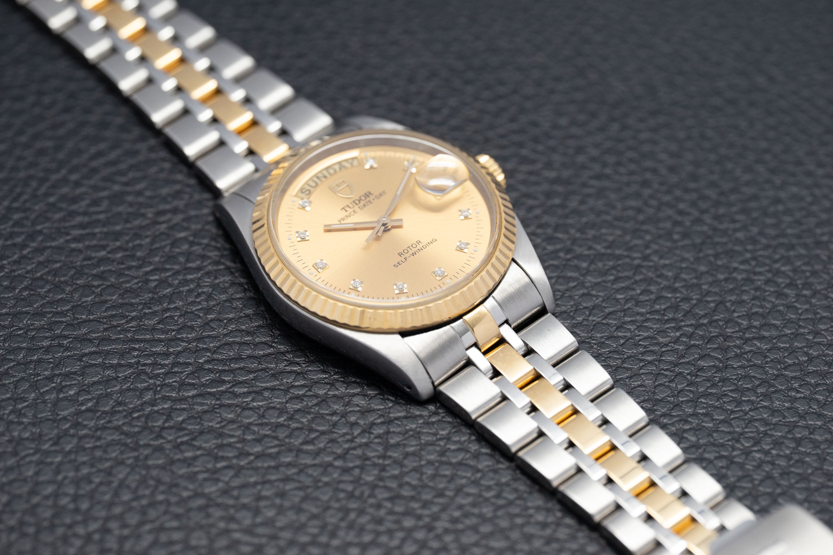 Tudor Prince Date-Day 76213 Gold Dial 2002