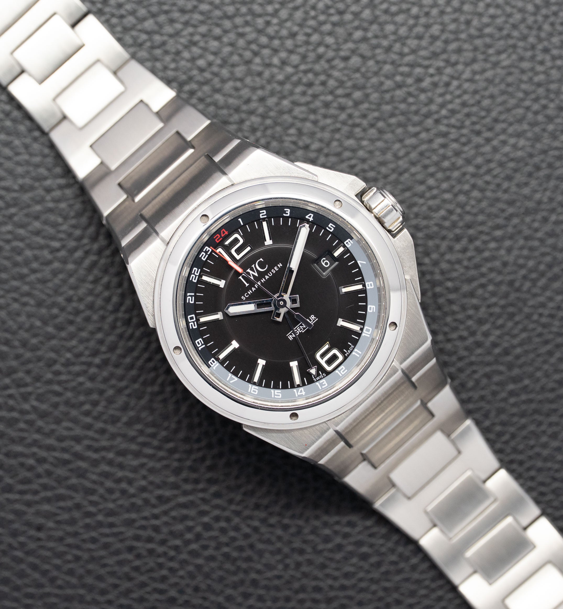 IWC Ingenieur Dual Time IW324402 Black Dial 2019