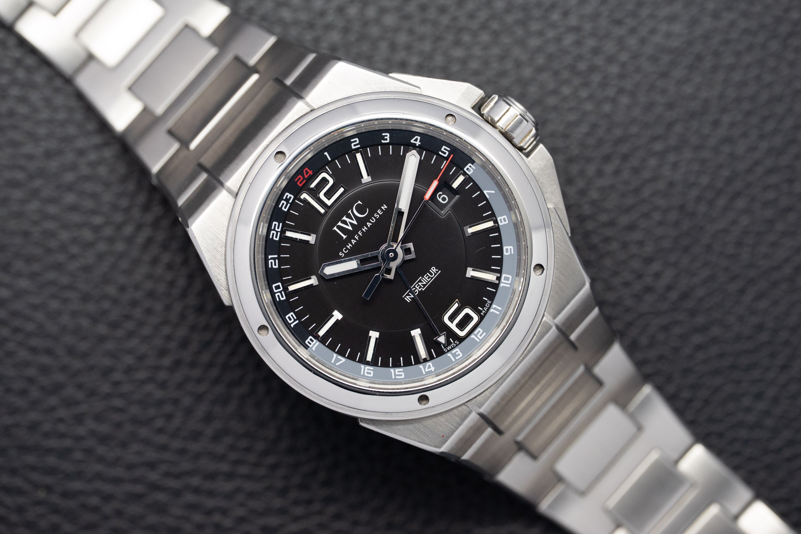 IWC Ingenieur Dual Time IW324402 Black Dial 2019