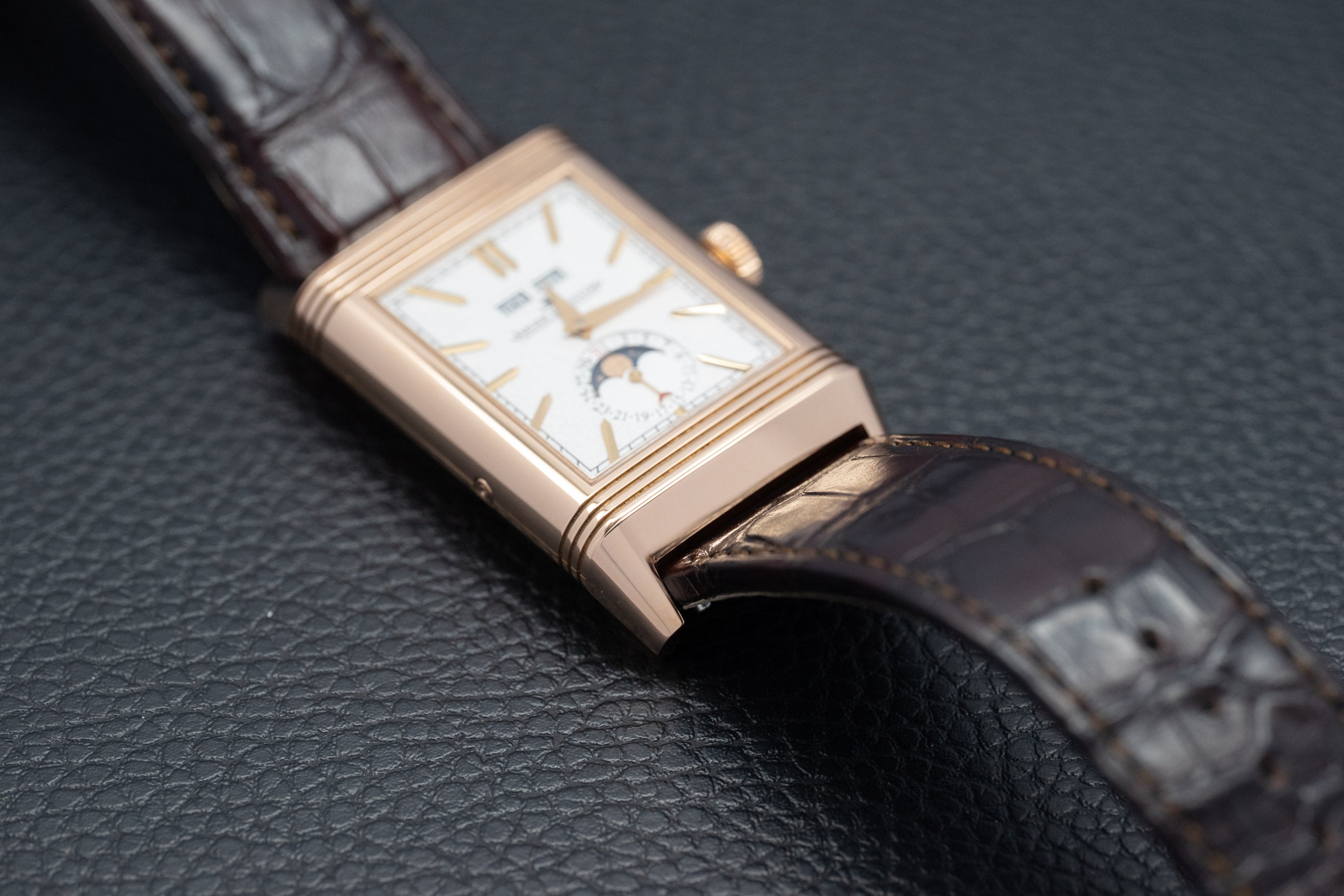 Jaeger-LeCoultre Reverso Tribute Calendar Moonphase Q3912420/216.2.D3 Fullset 2020 Box+Papers