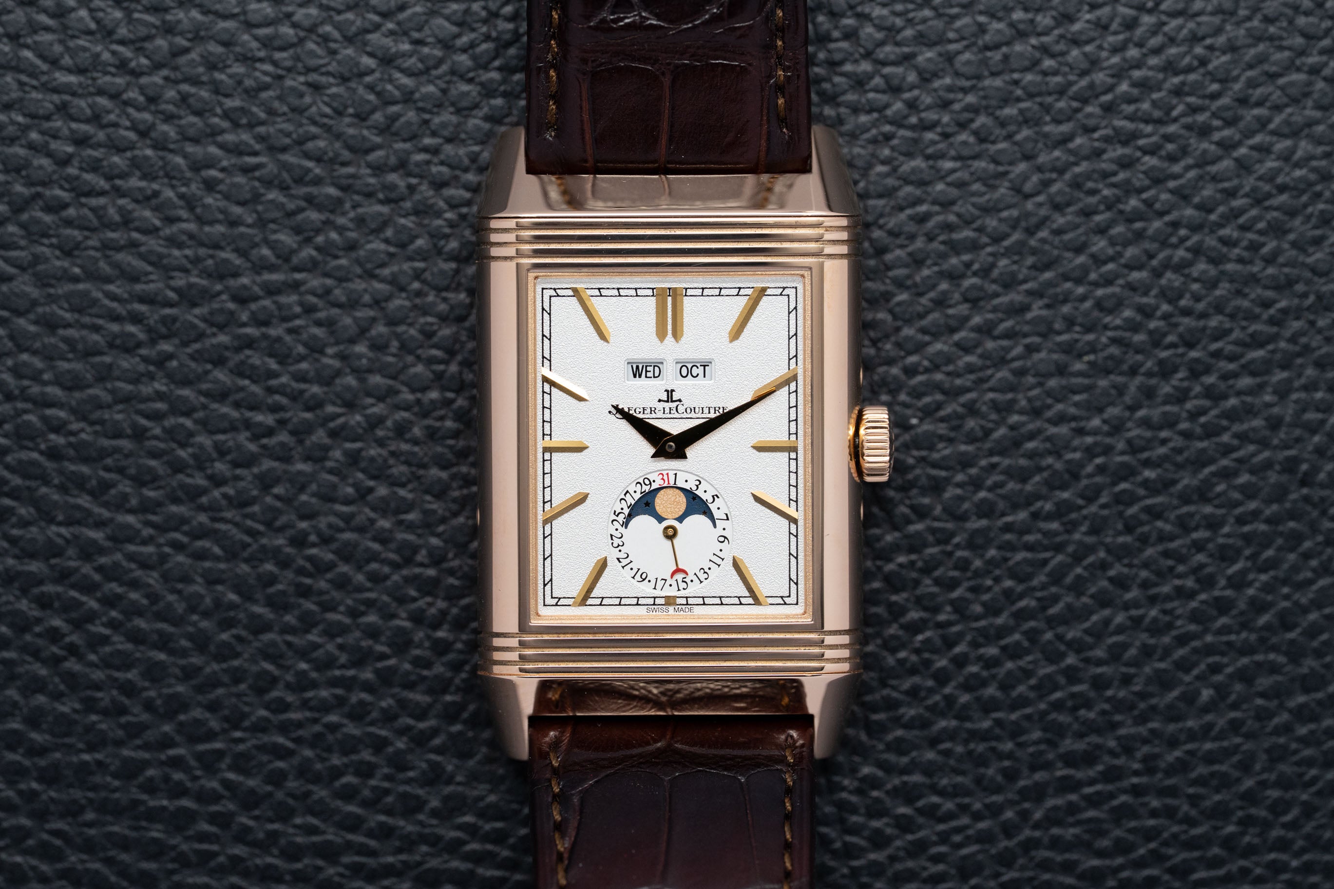 Jaeger-LeCoultre Reverso Tribute Calendar Moonphase Q3912420/216.2.D3 Fullset 2020 Box+Papers