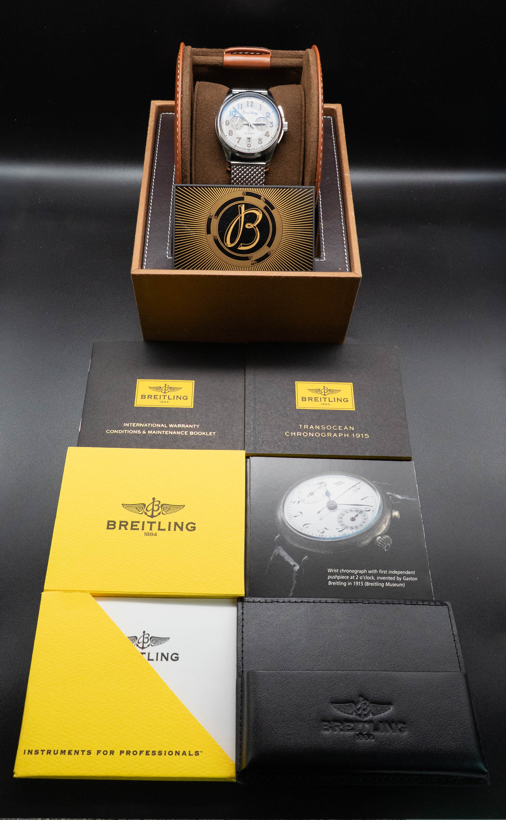 Breitling Transocean Chronograph 1915 AB14112 Fullset 2016 Box+Papers