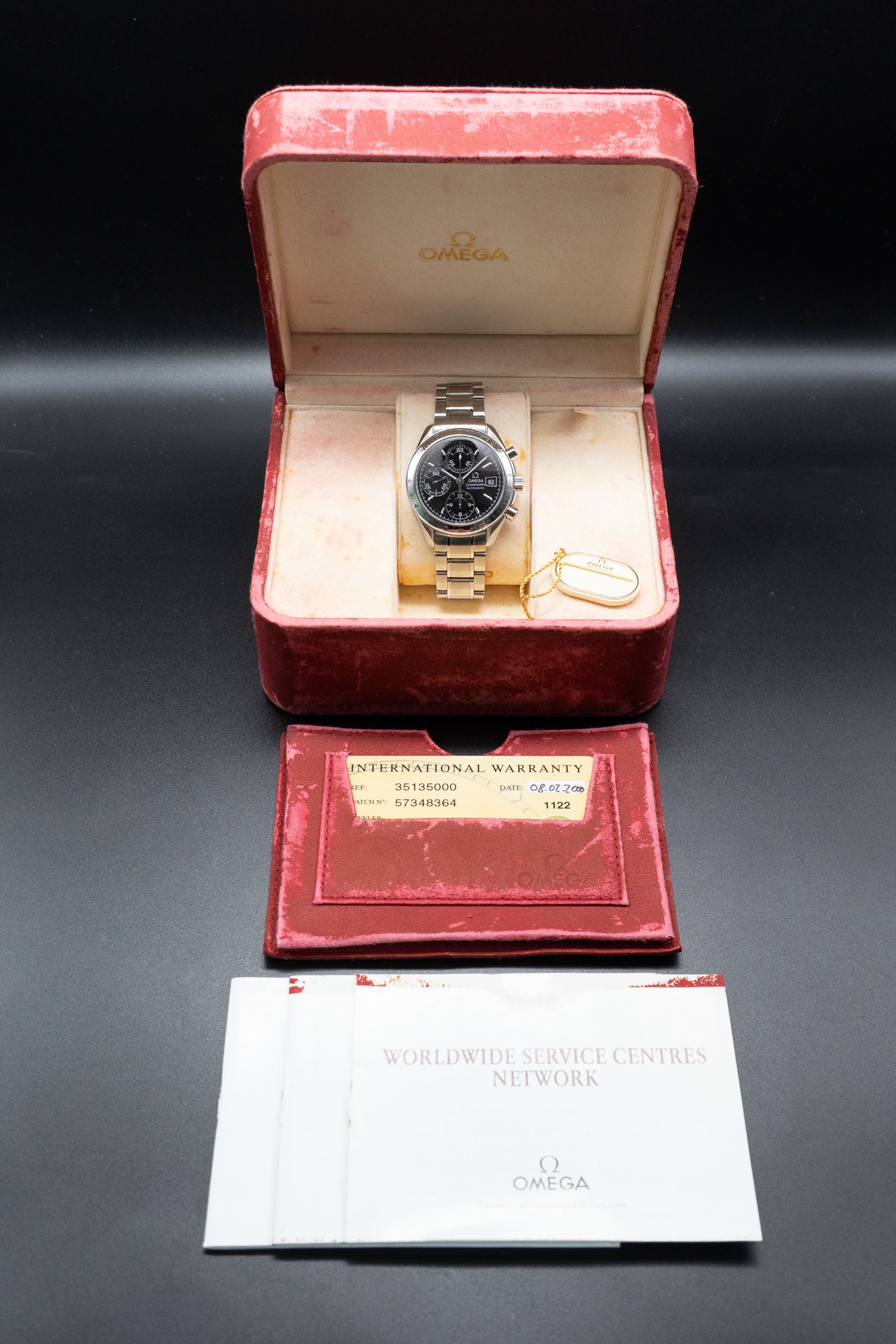Omega Speedmaster Date 3513.50 Fullset 2000 Scatola+Carte