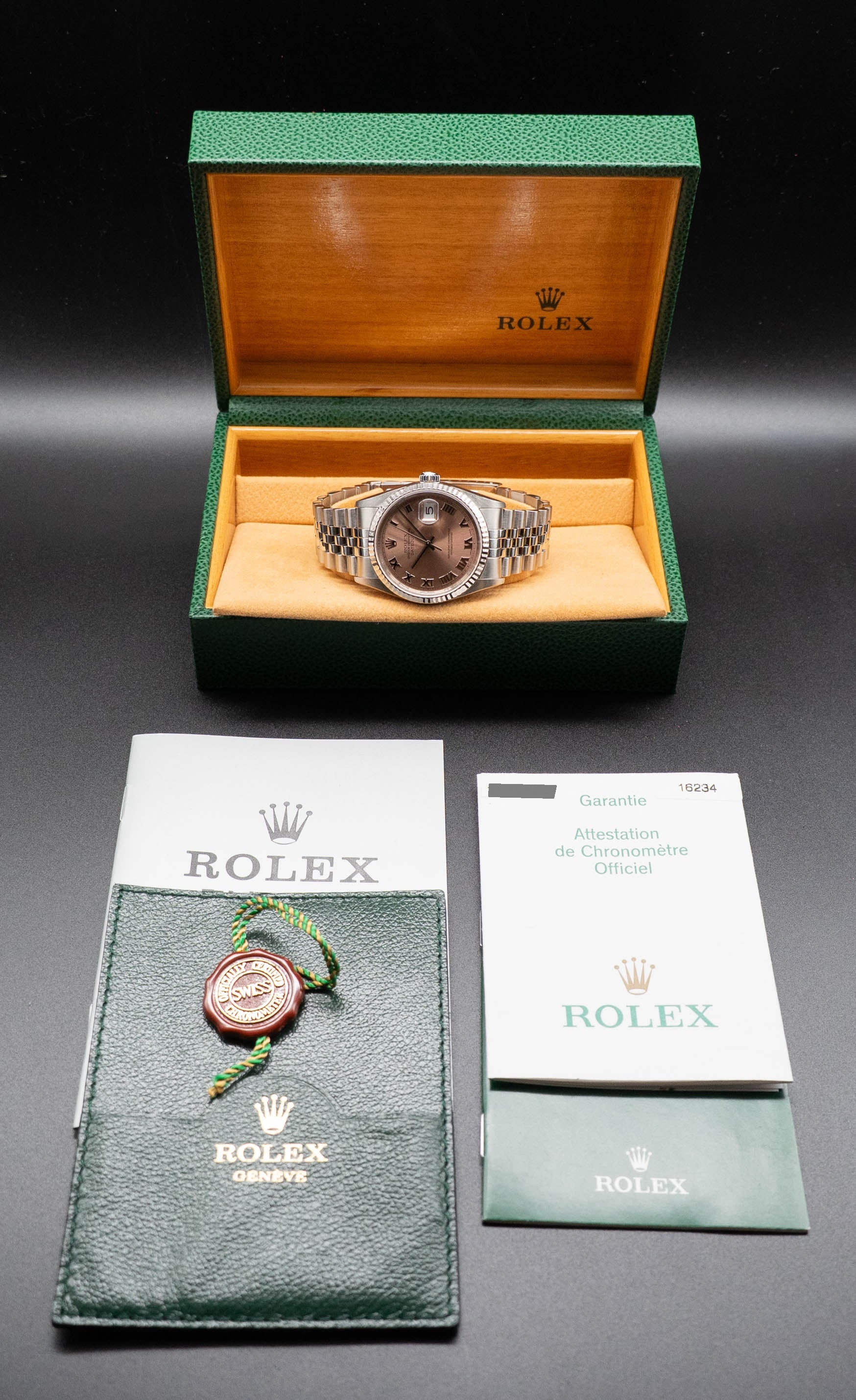 Rolex Datejust 36 16234 Fullset 2003 Box+Papers
