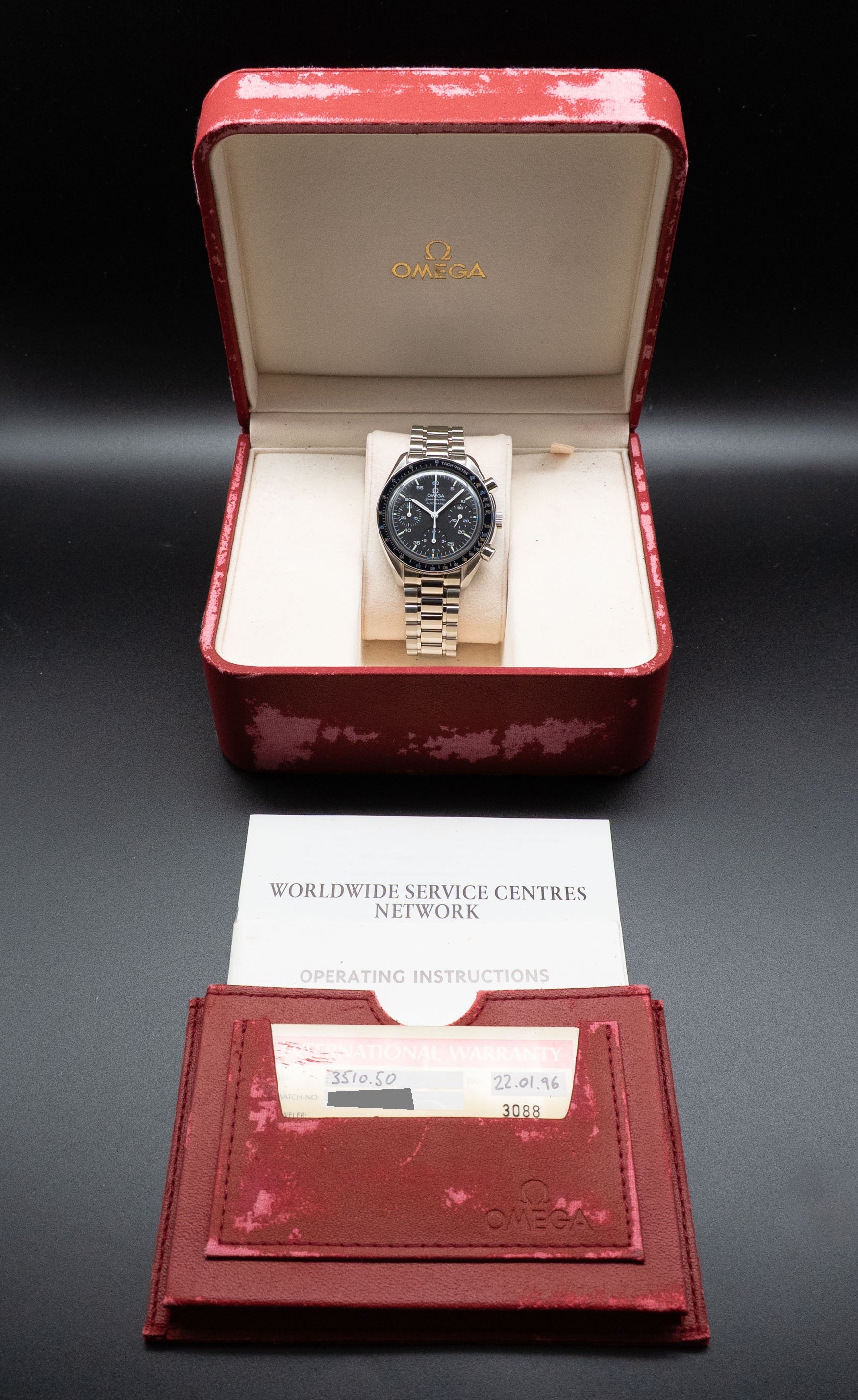 Omega Speedmaster Reduced 3510.50 Fullset 1996 Caja+Papeles