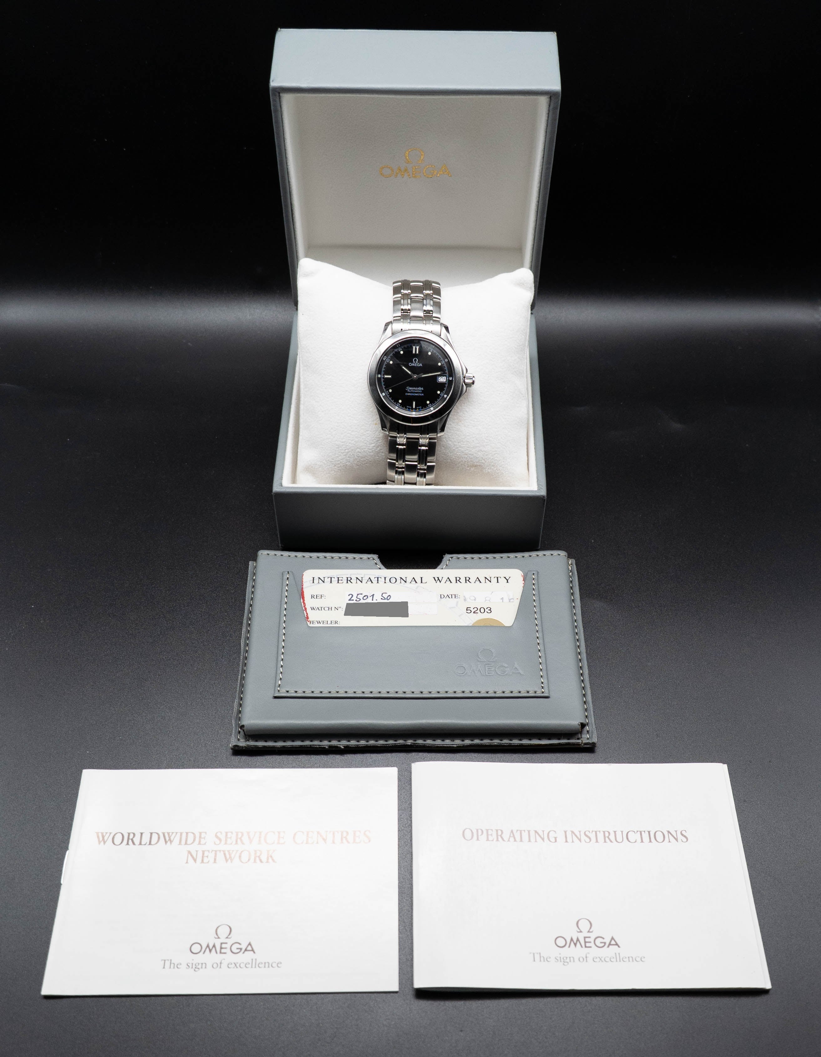Omega Seamaster 120 2501.50 Fullset 1999 Box+Papers