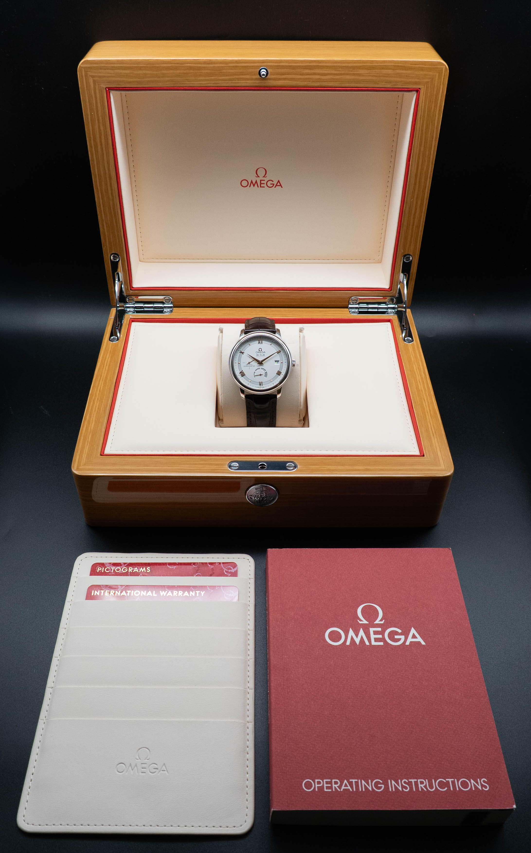 Omega De Ville Prestige Power Reserve 424.13.40.21.02.002 Complete Set 2021 Box + Papers
