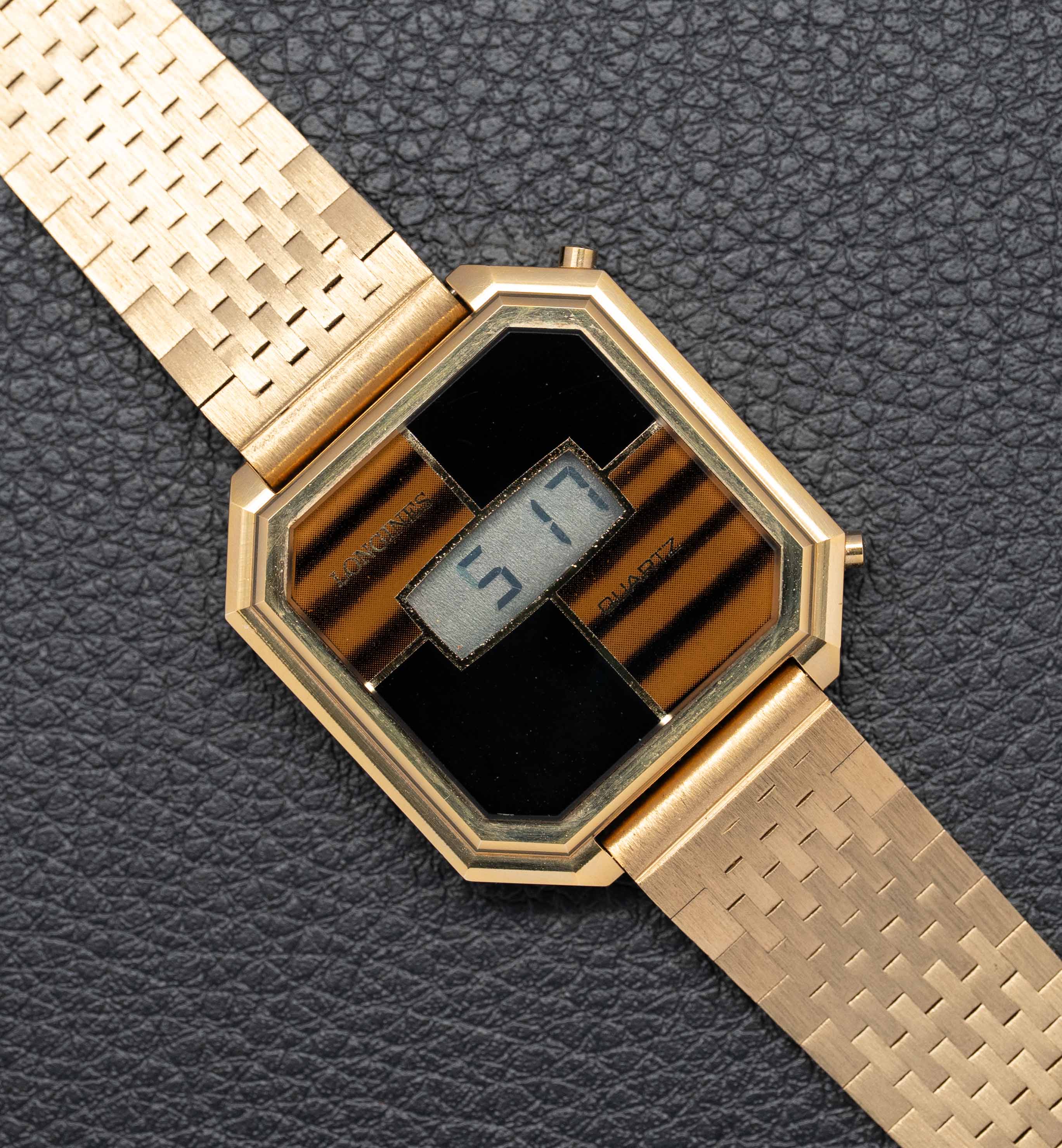 Longines Conquest 9229-LCD, cadran marron « œil de tigre »