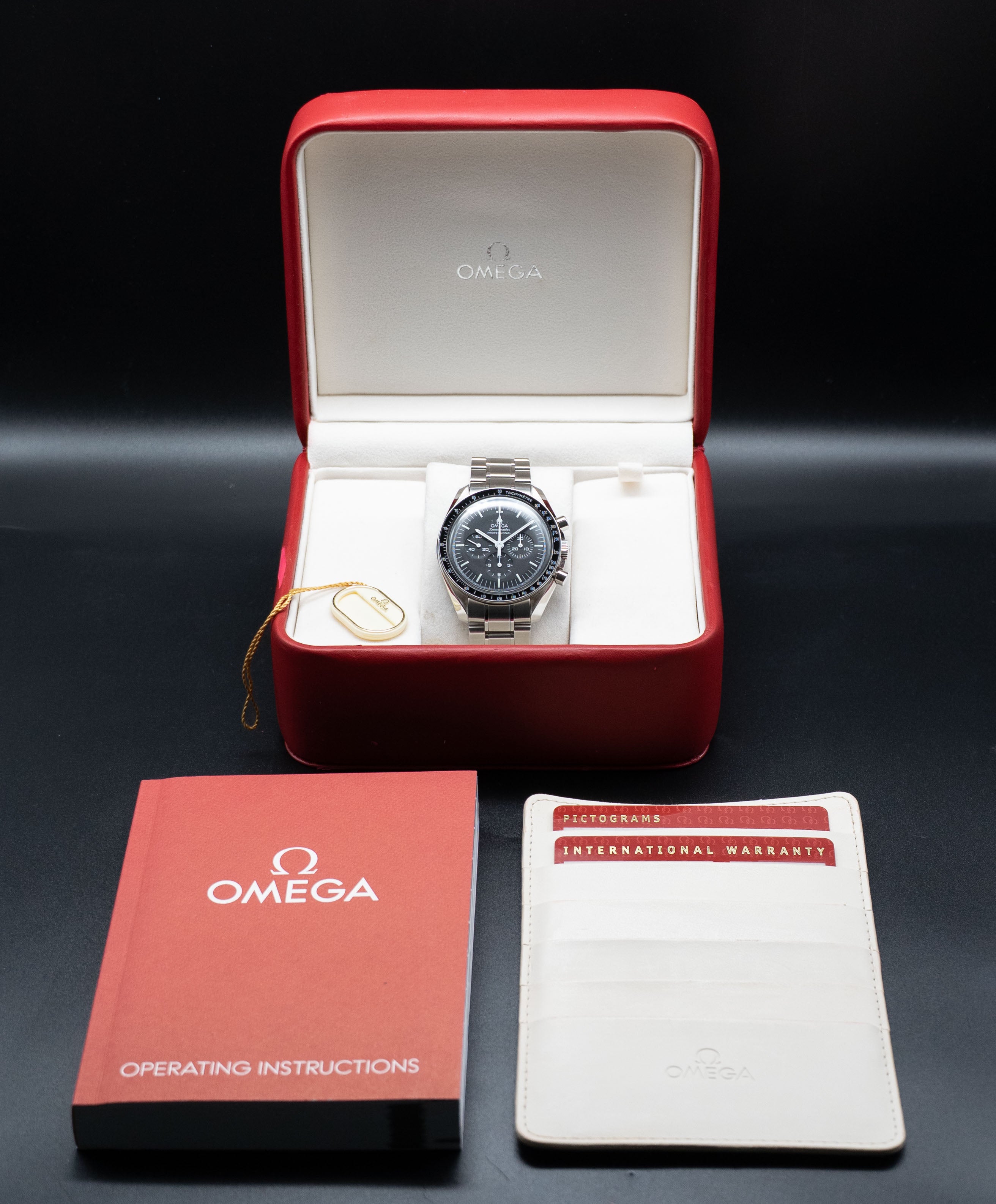 Omega Speedmaster Moonwatch 3570.50 Set completo 2008, scatola e documenti
