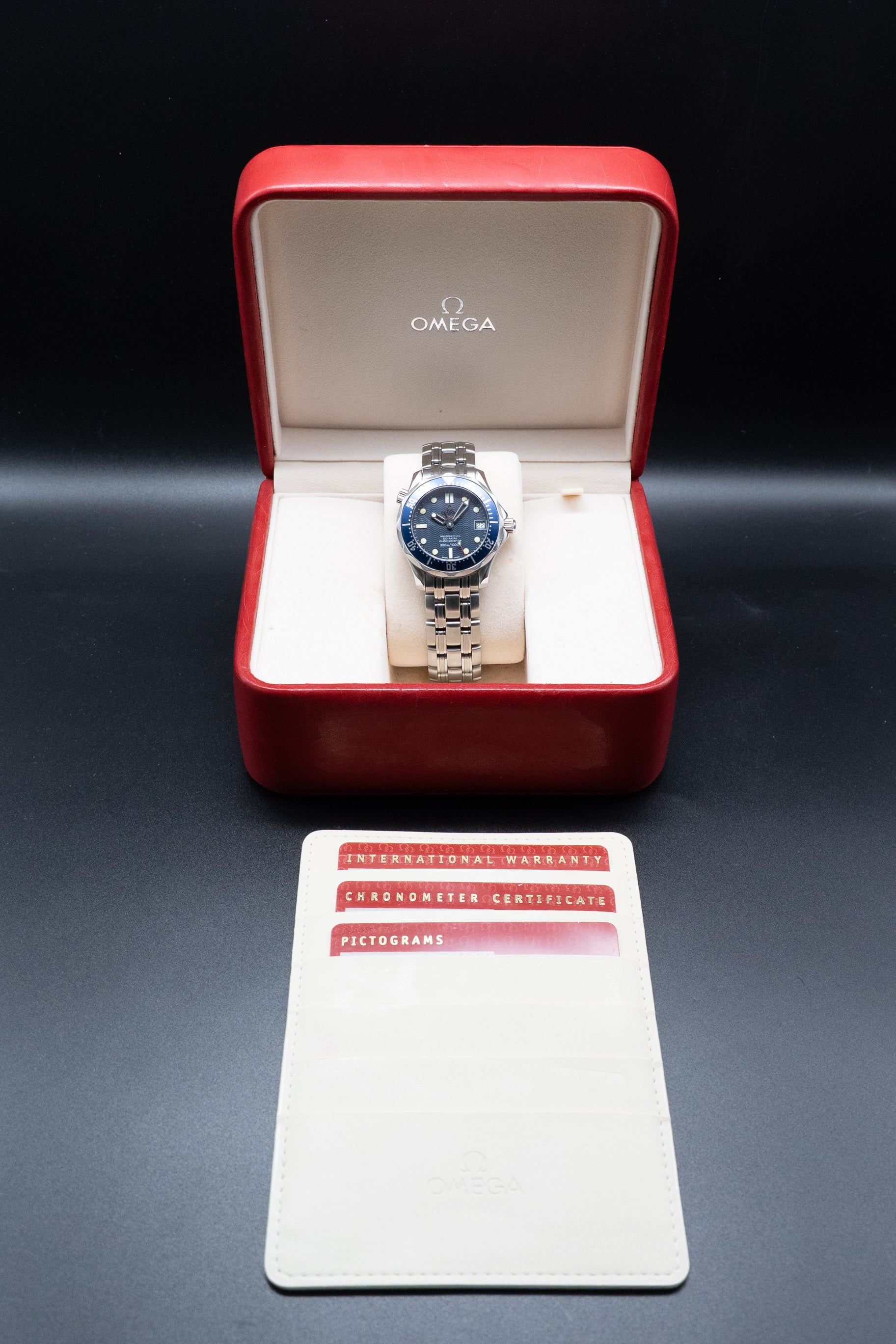 Omega Seamaster Diver 2222.80 Complete Set 2007 Box + Papers