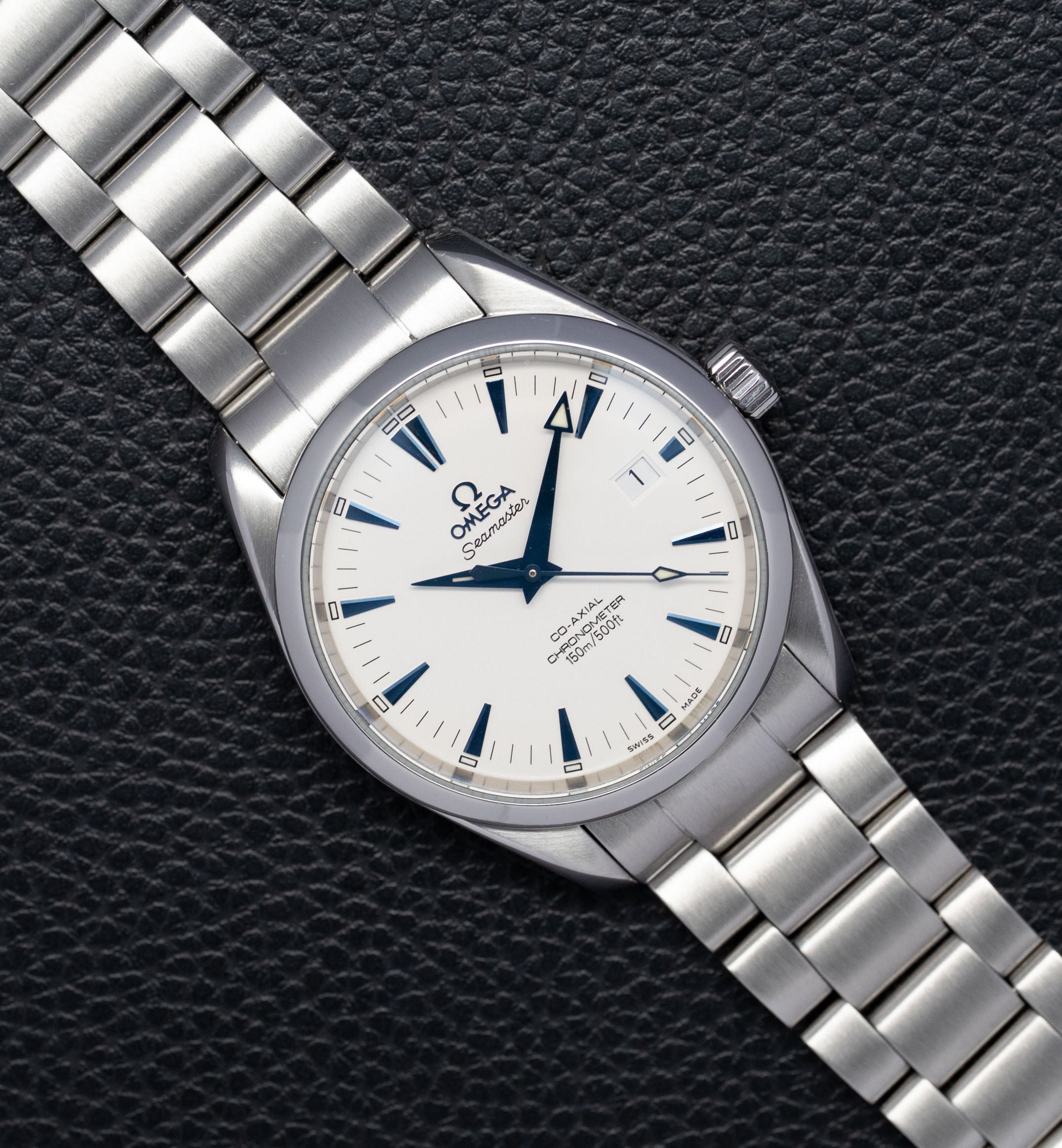 Omega Aqua Terra 2503.33 con quadrante argentato, 2007