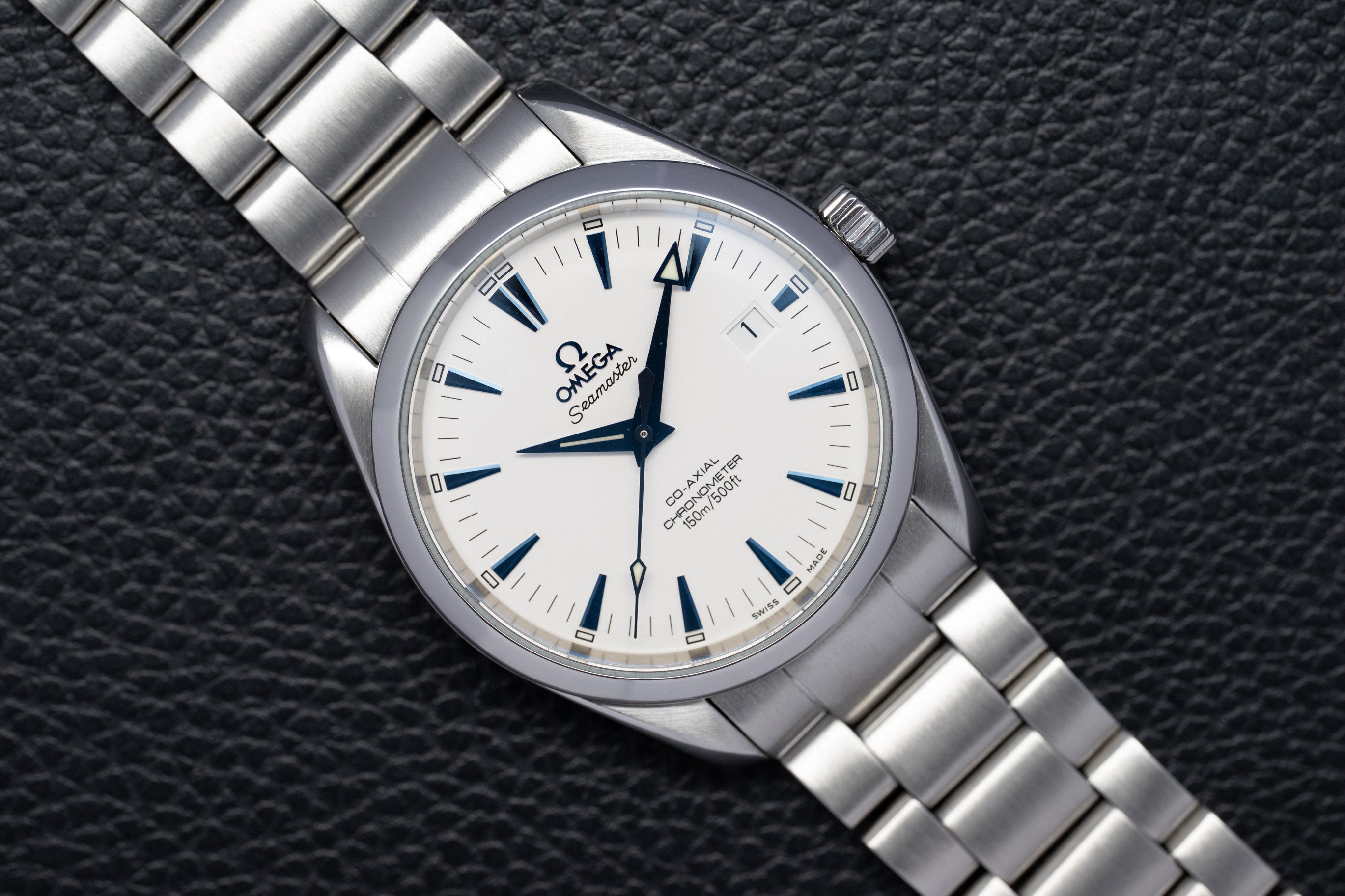 Omega Aqua Terra 2503.33 con quadrante argentato, 2007