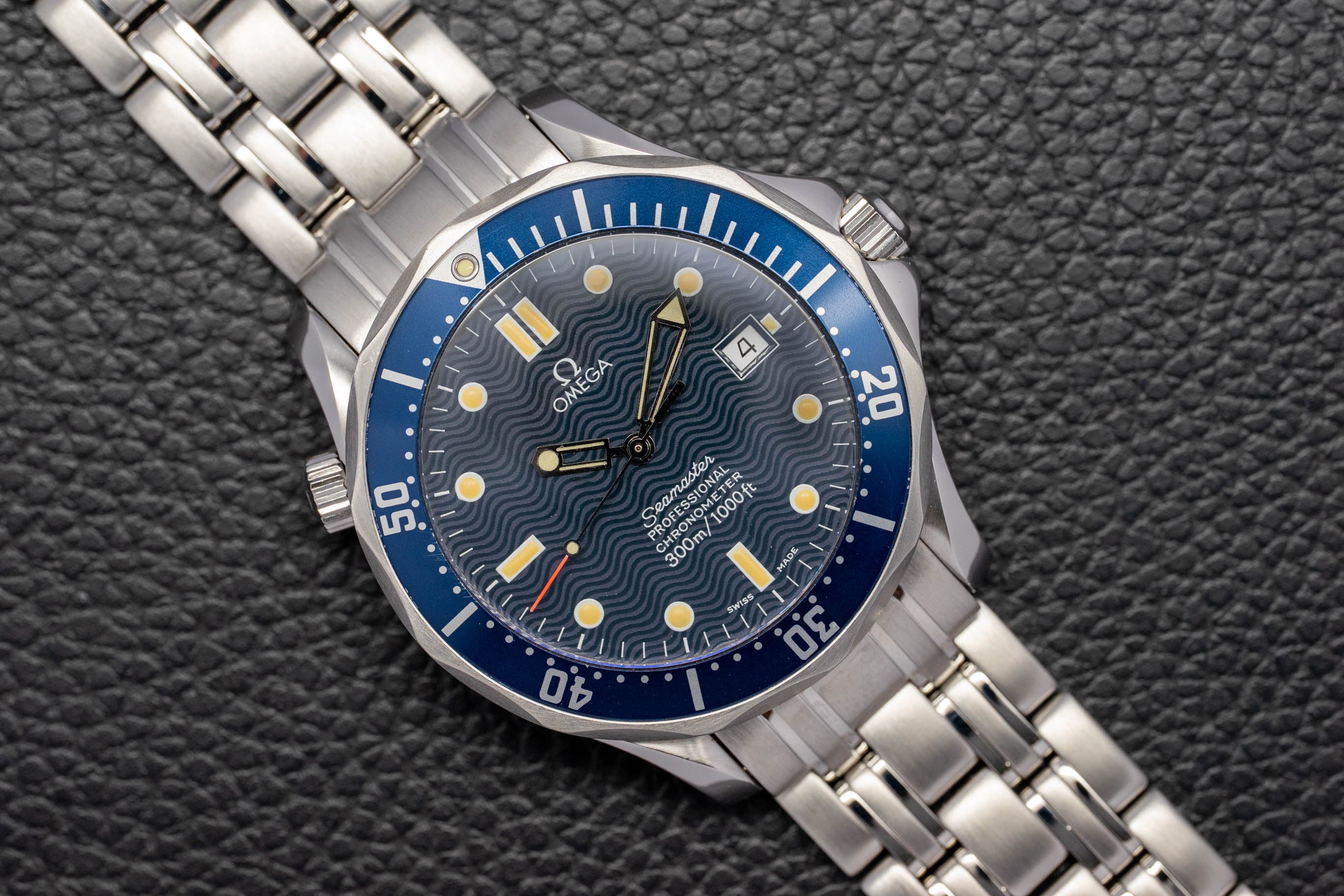 Omega Seamaster Diver 300 2531.80, esfera azul, 1996