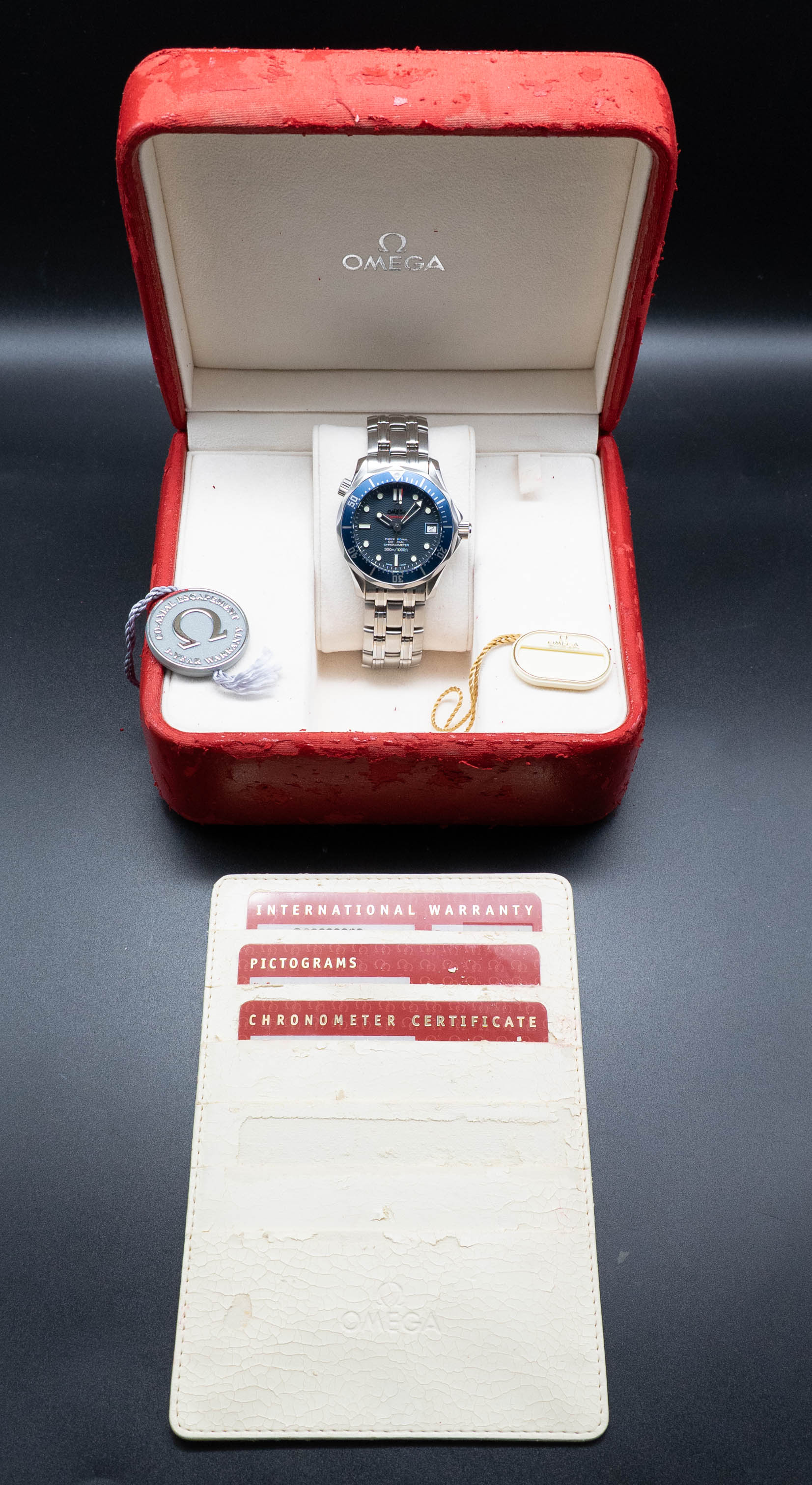 Omega Seamaster Diver 2222.80 Complete Set 2010 Box + Papers