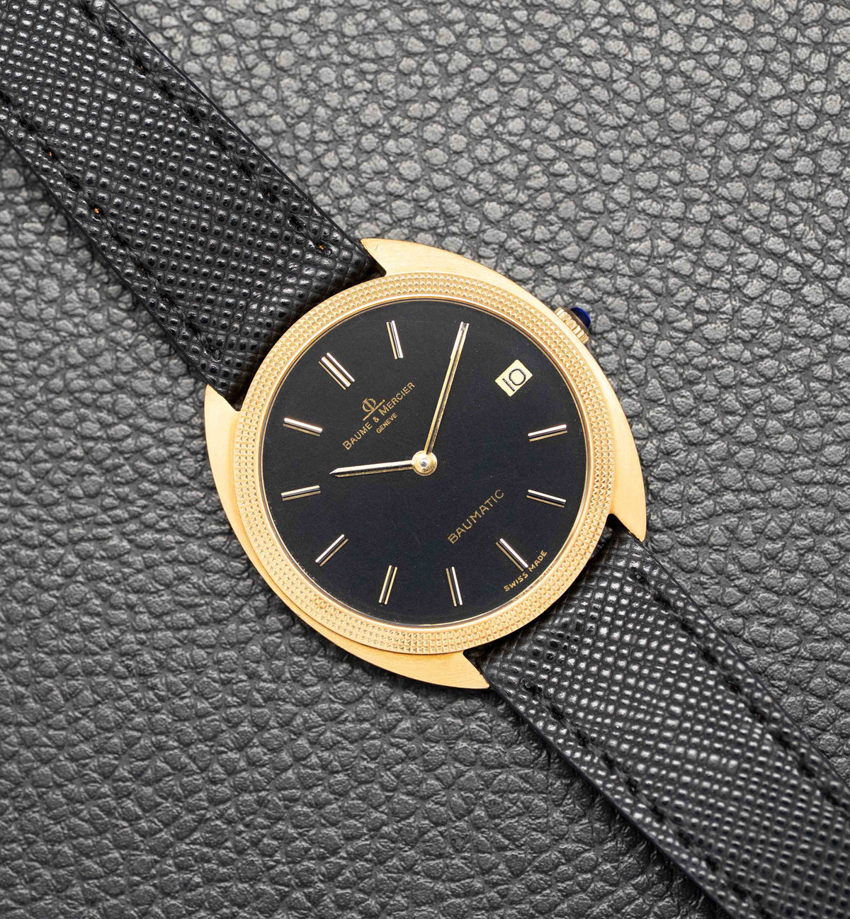 Baume & Mercier Baumatic 35114 Black Dial 1972