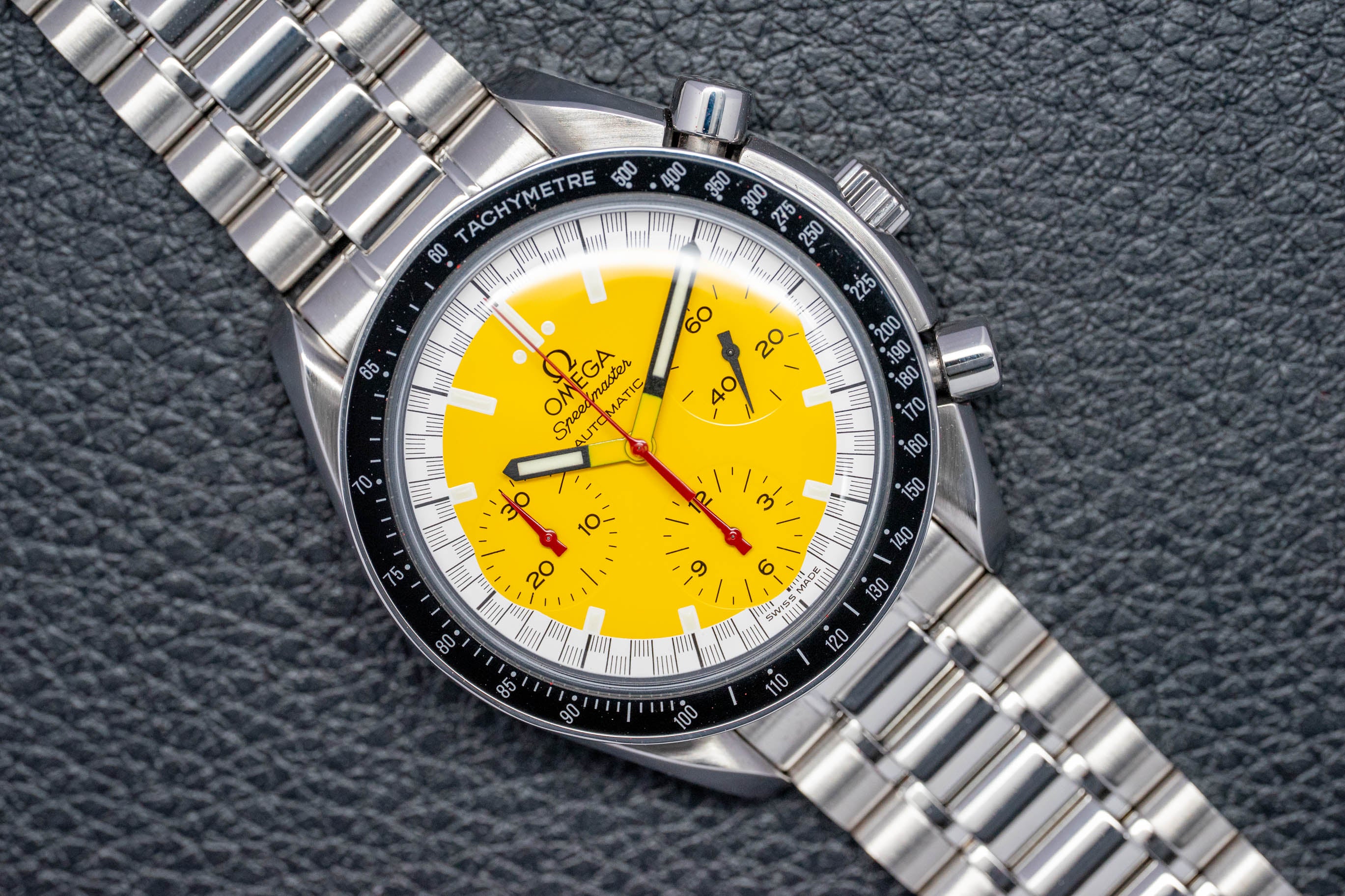 Omega Speedmaster Reduced Michael Schumacher 3510.12 Complete Set 2001 Box + Papers