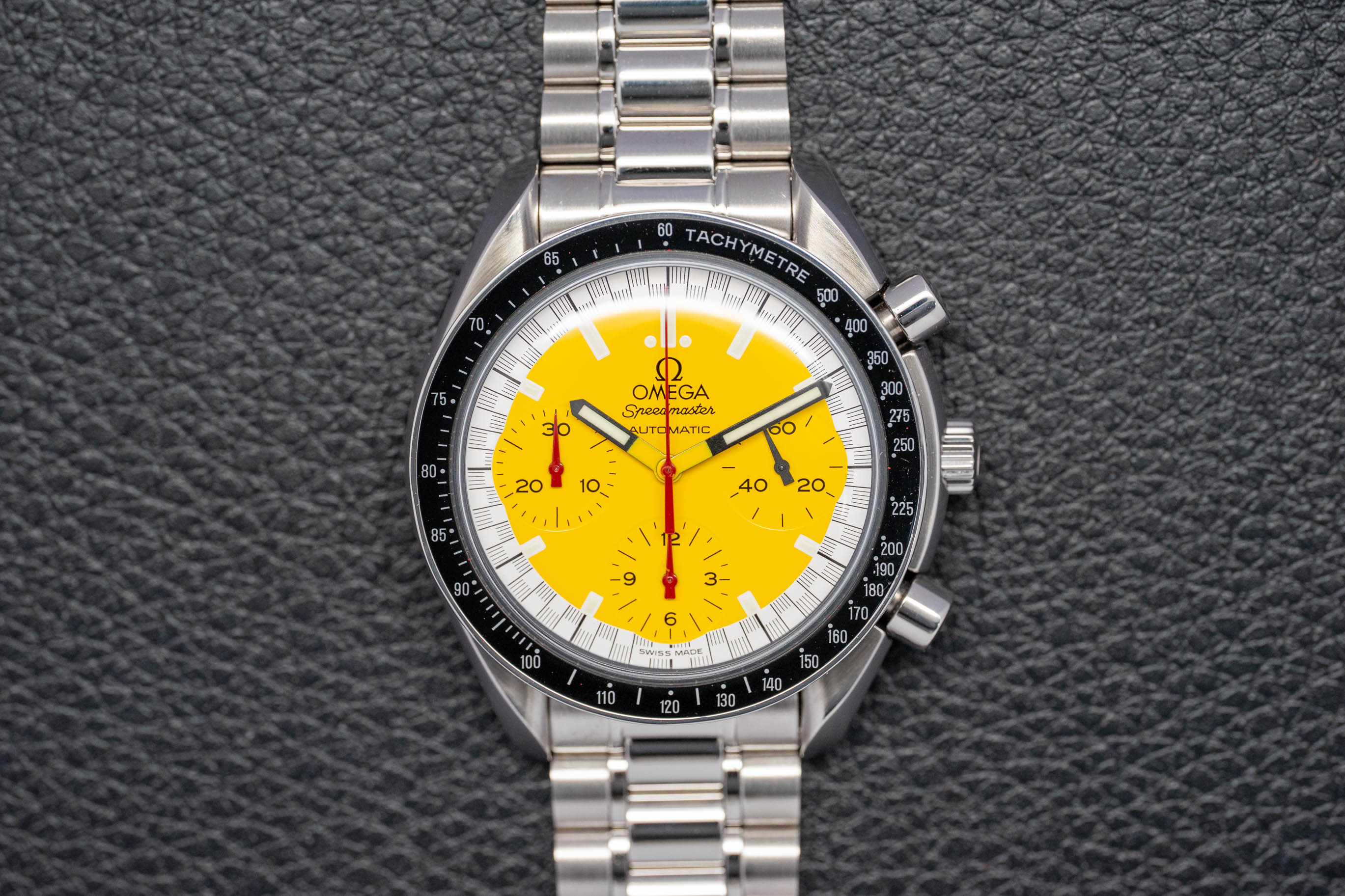 Omega Speedmaster Reduced Michael Schumacher 3510.12 Complete Set 2001 Box + Papers