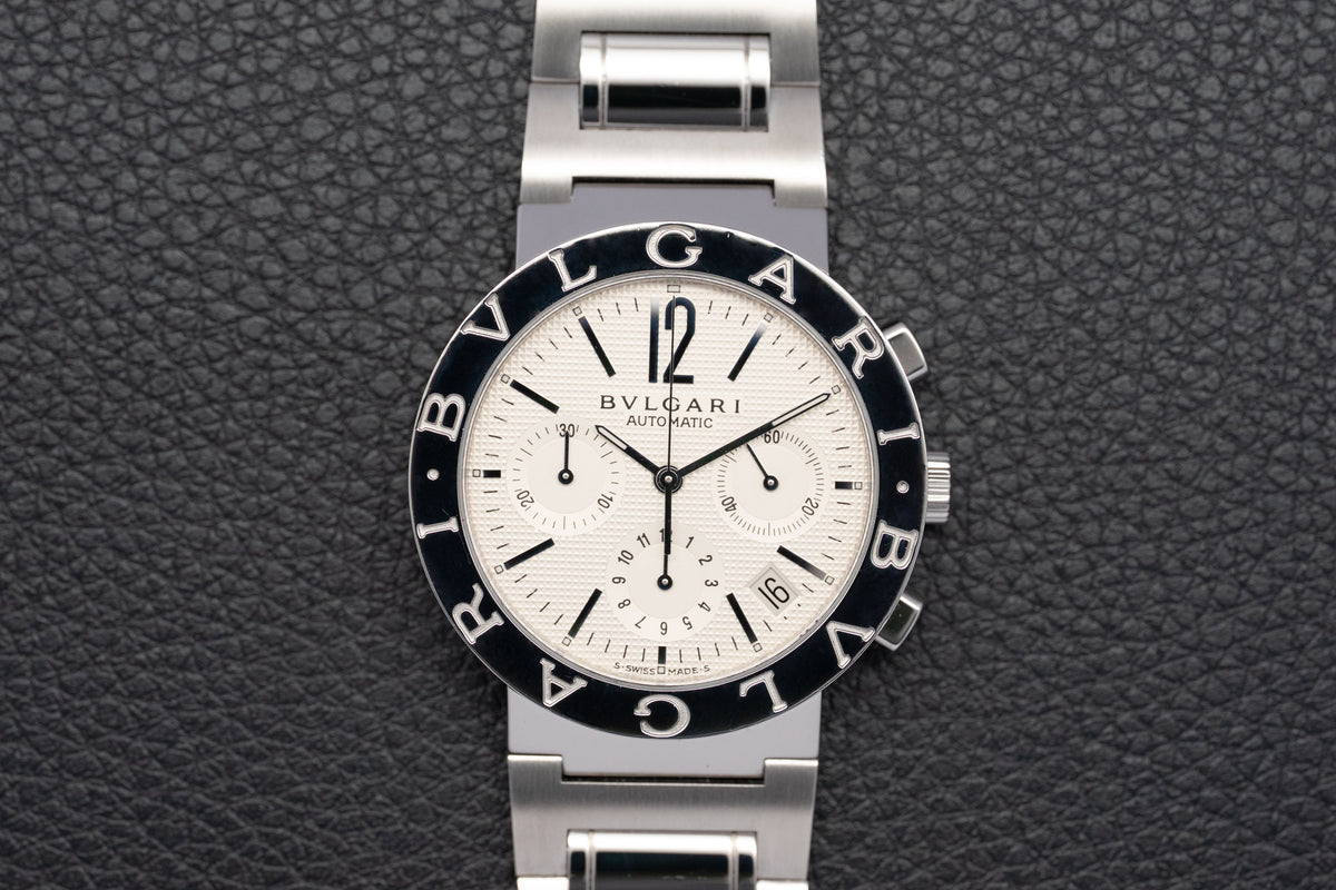 Bulgari Diagono BB38SSCH Fullset 2021 Box+Papers