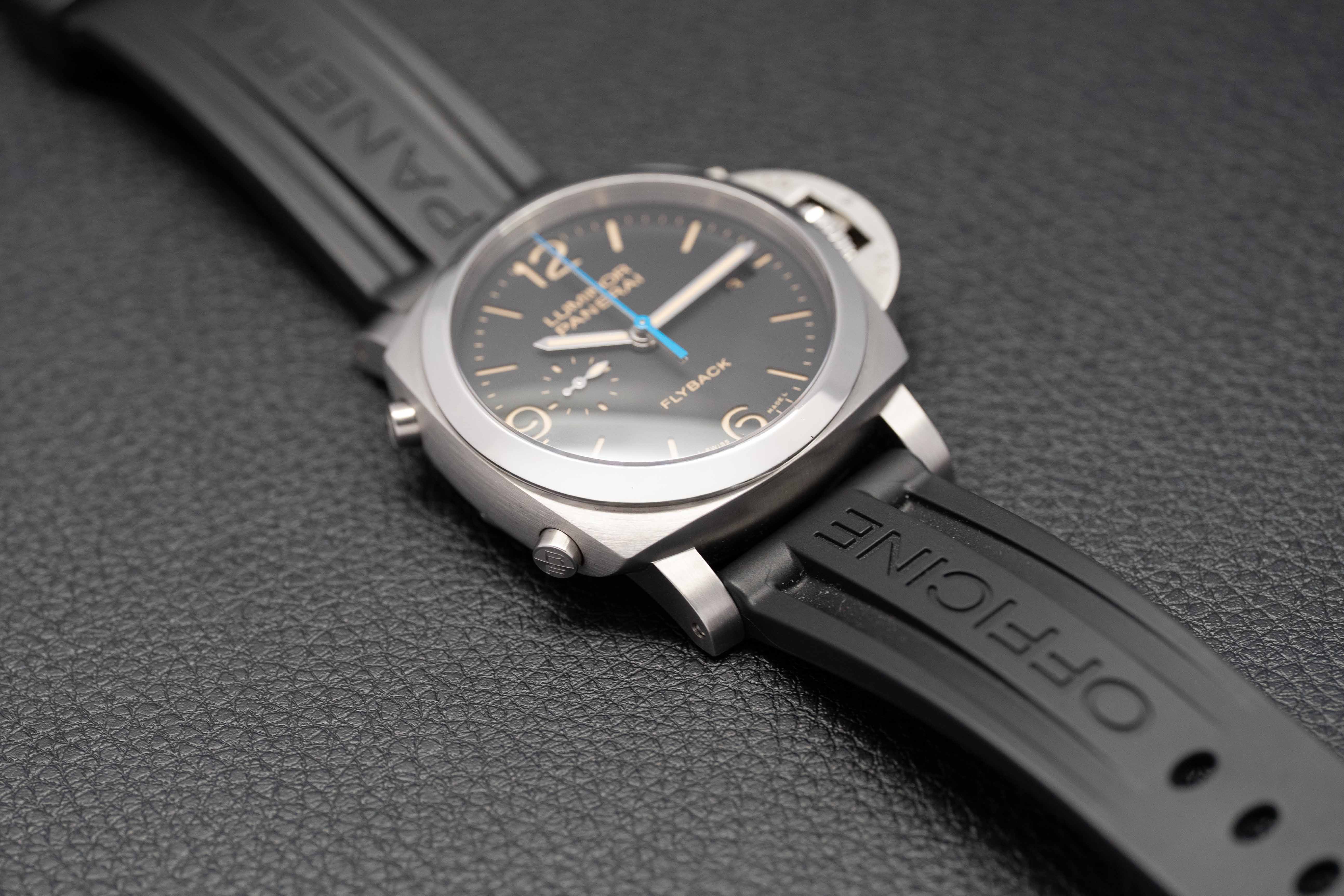 Panerai Luminor 1950 3 Days Chrono Flyback PAM00524, FULLSET 2018, coffret et papiers