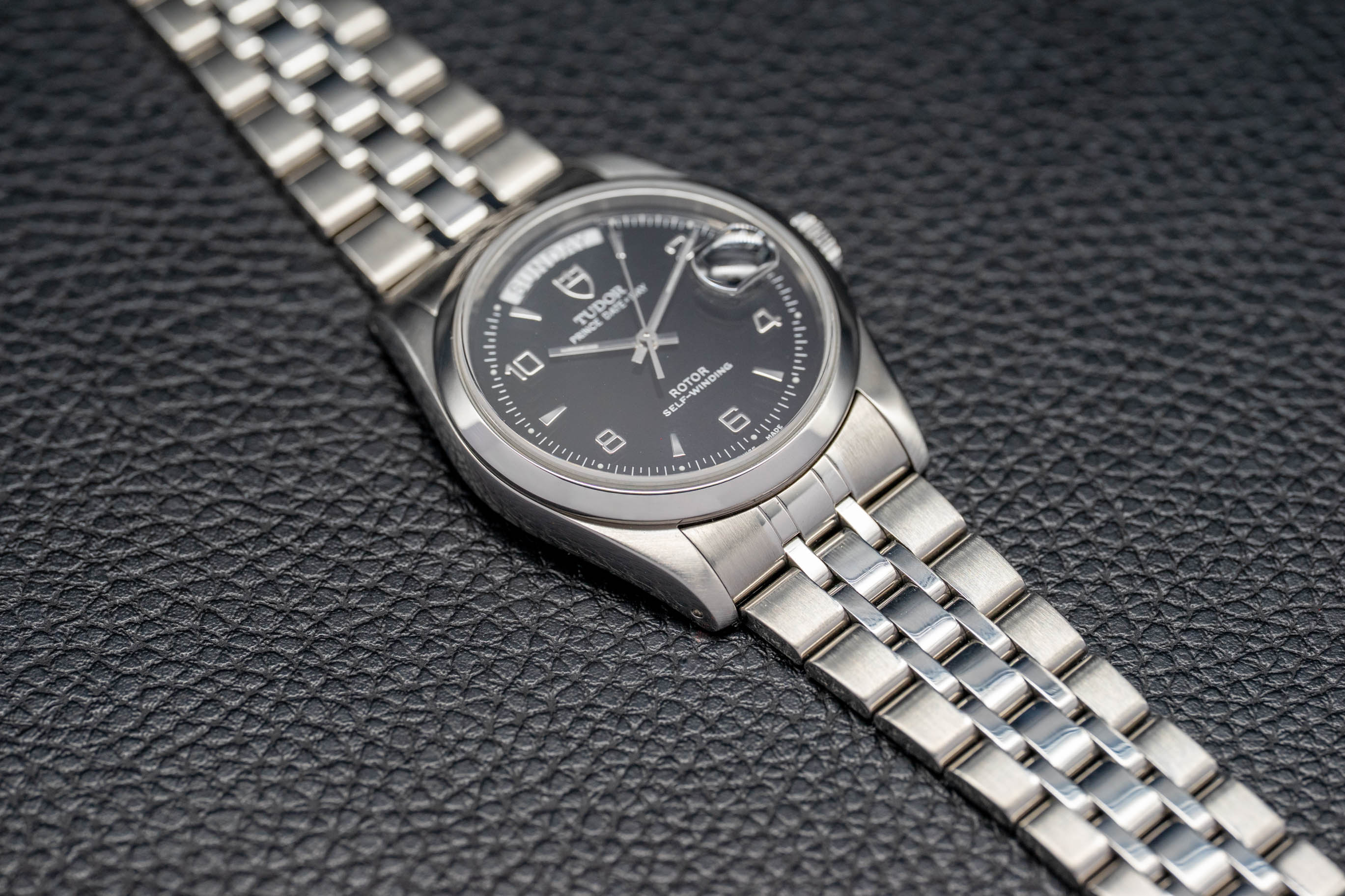 Tudor Day Date 76200 Black Dial XXXX Papers