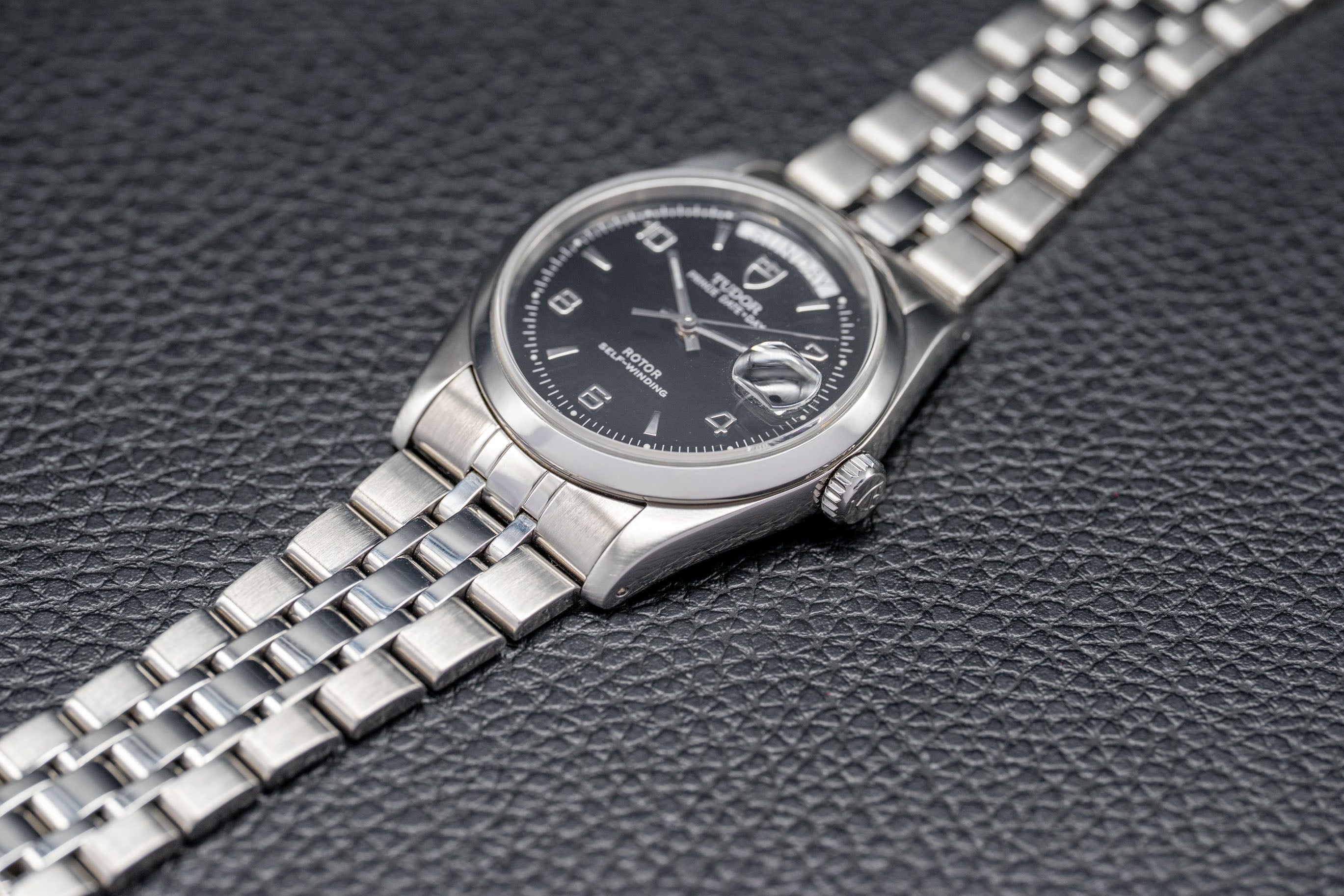 Tudor Day Date 76200 Black Dial XXXX Papers