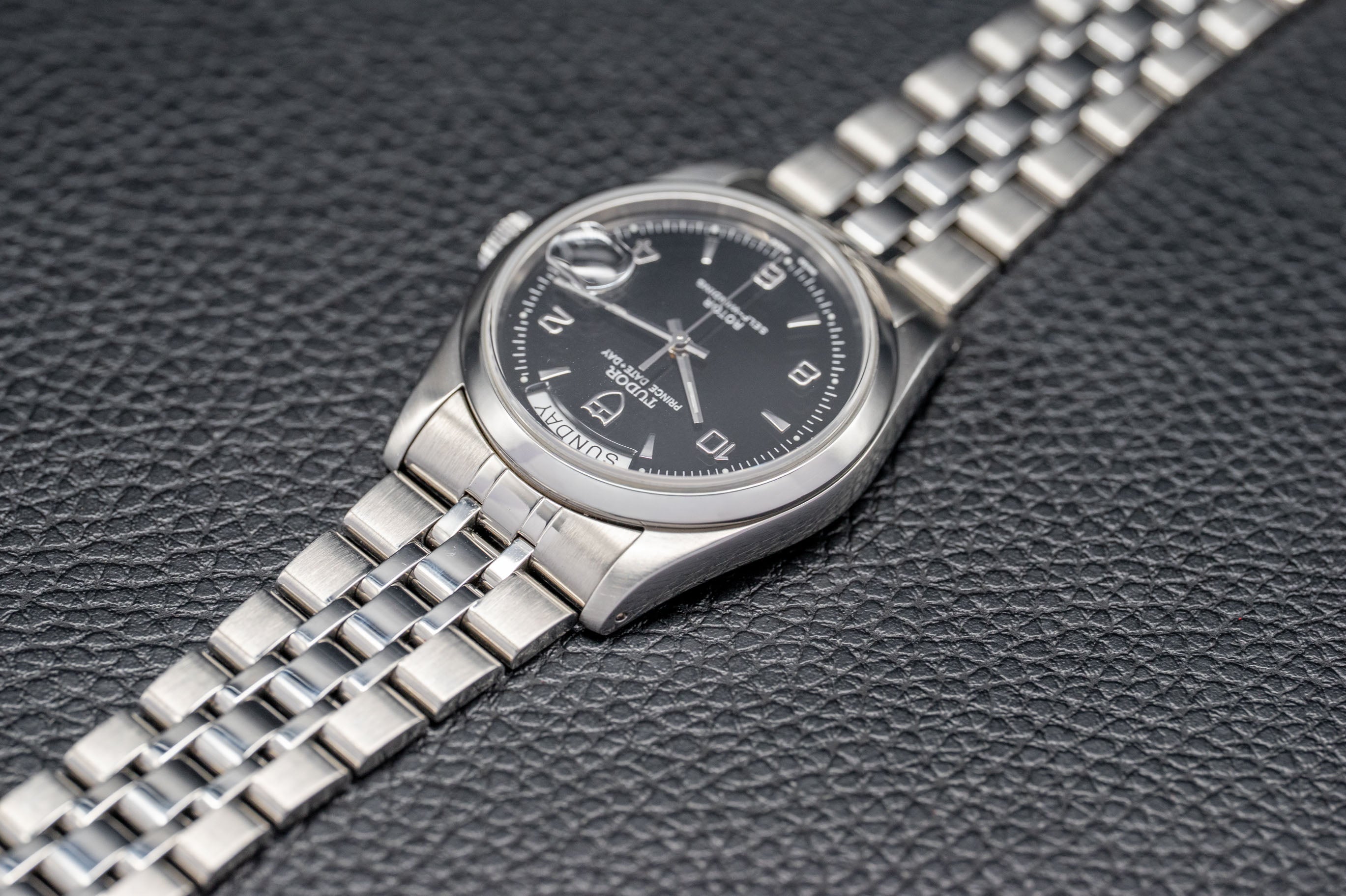 Tudor Day Date 76200 Black Dial XXXX Papers