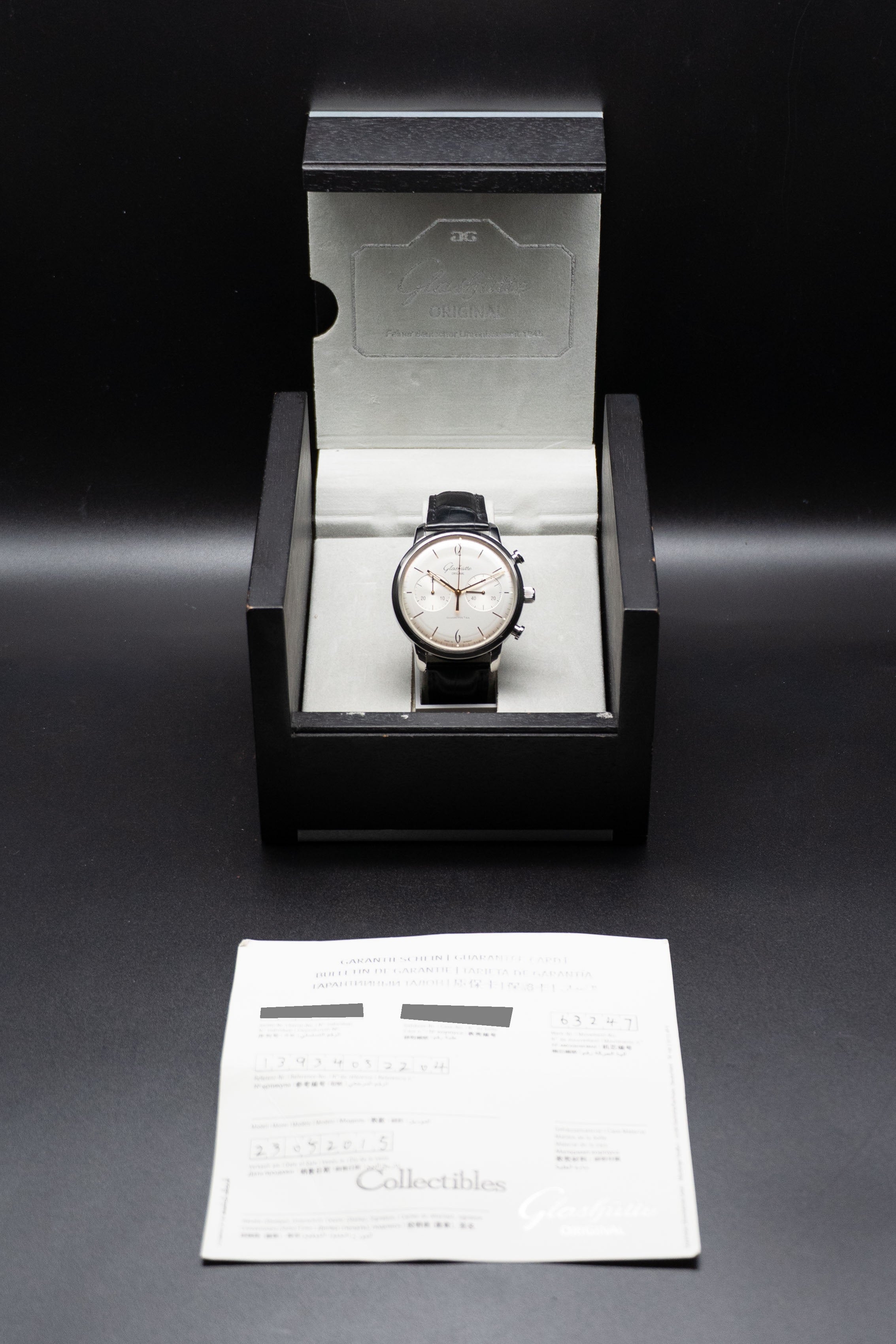 Glashütte Original Sixties Chronograph 1-39-34-03-22-04 Complete Set 2015 Box + Papers