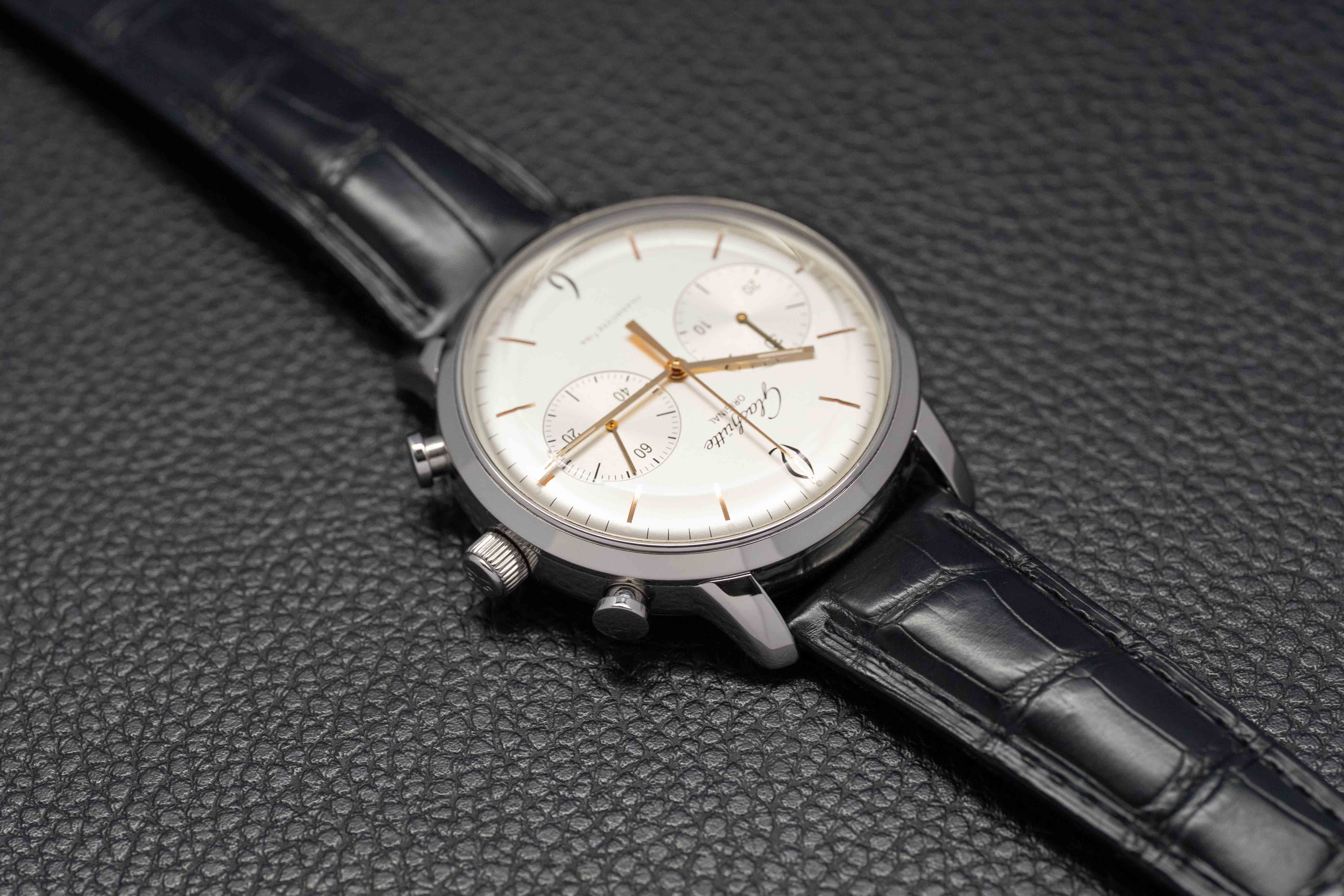 Glashütte Original Sixties Chronograph 1-39-34-03-22-04 Complete Set 2015 Box + Papers