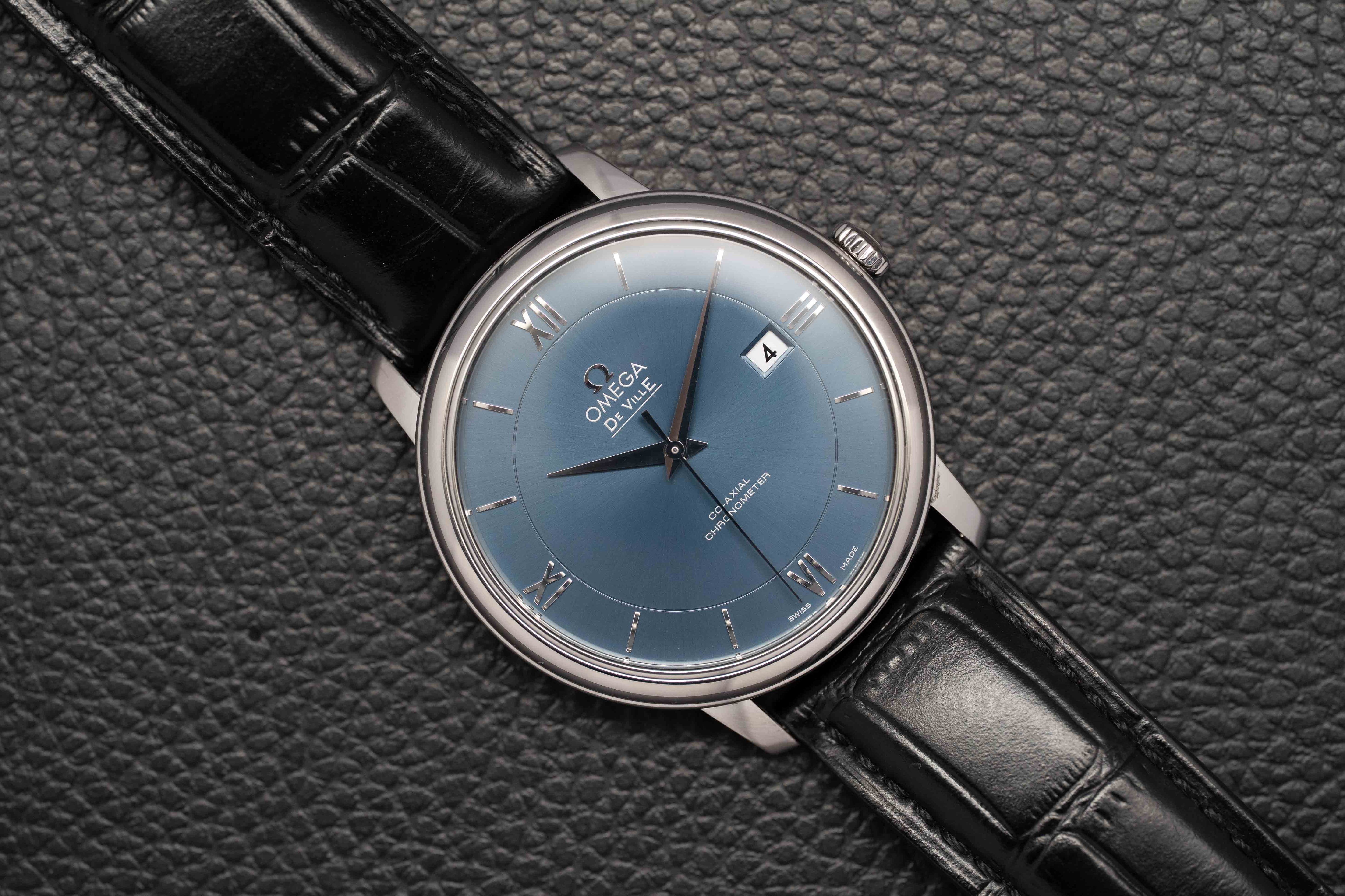 Omega De Ville 424.13.40.20.03.001 Blue Dial 2016