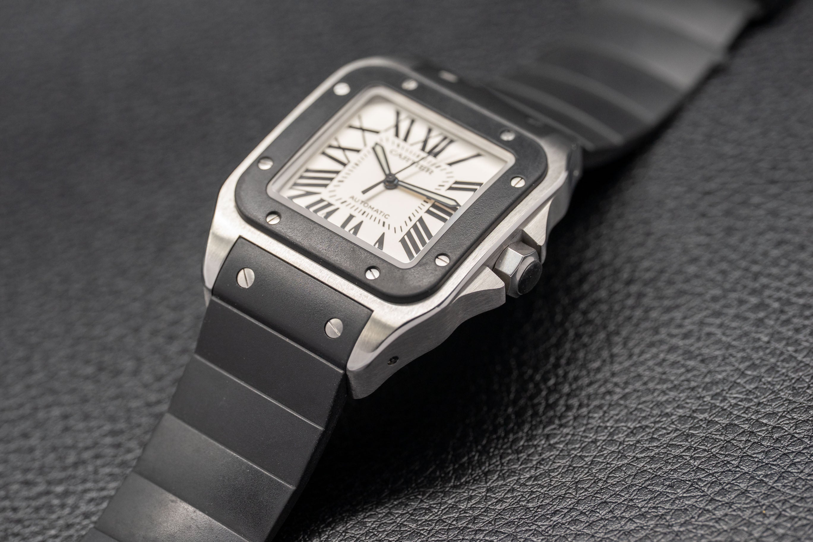 Cartier Santos W20121U2 FULLSET de 2008, caja y PAPERS