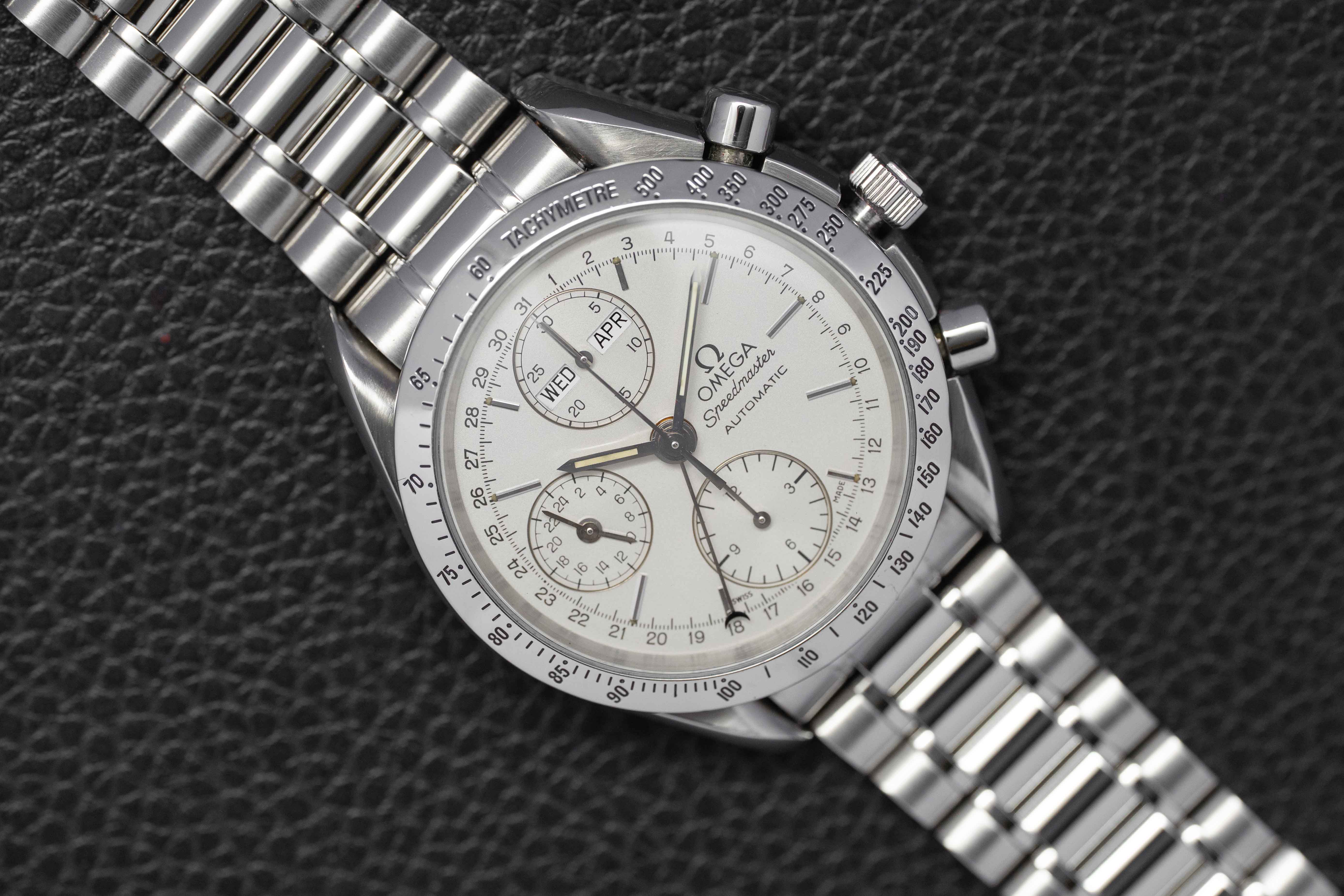Omega Speedmaster Day Date 3521.30 Silver Dial 1993