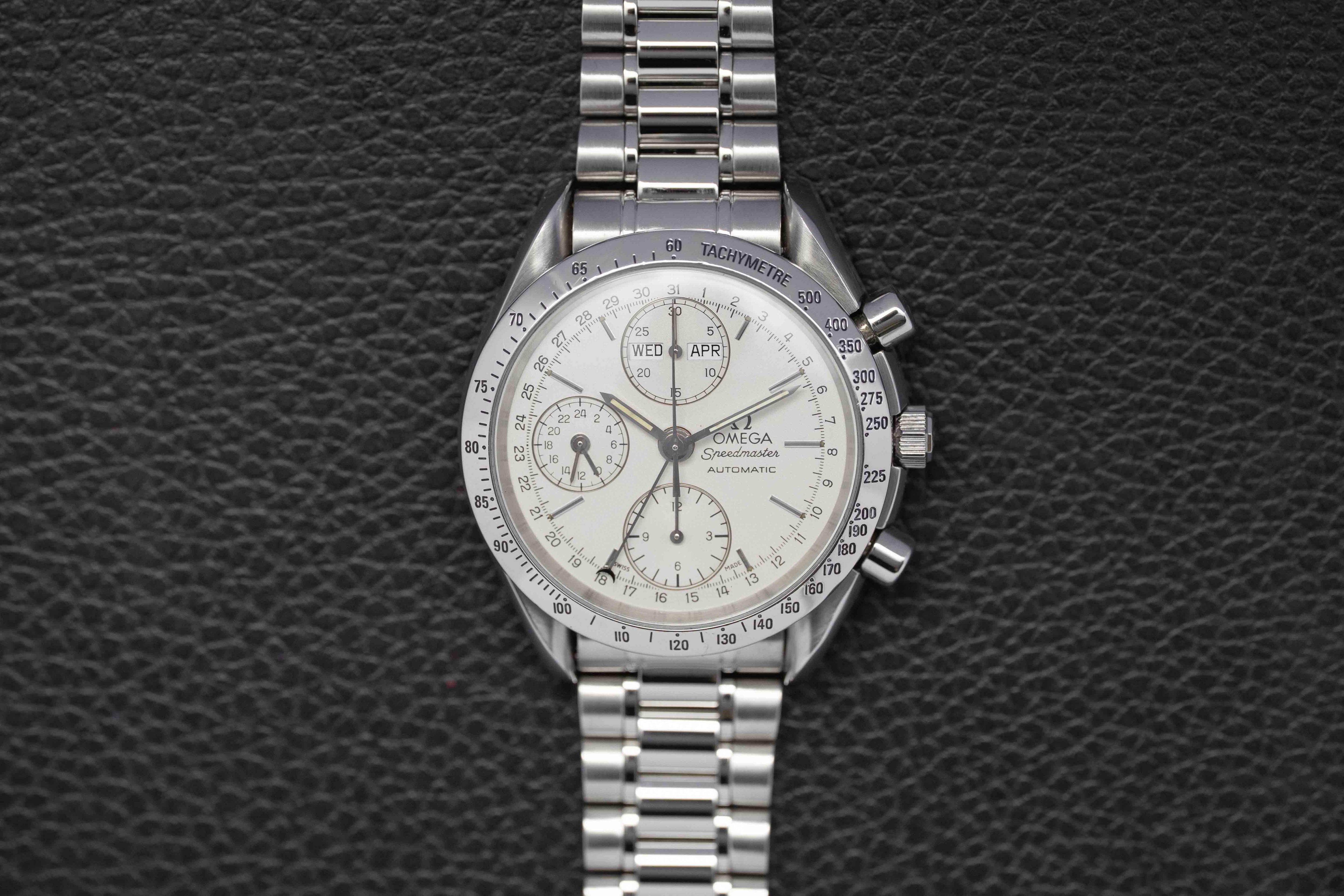 Omega Speedmaster Day Date 3521.30 Silver Dial 1993