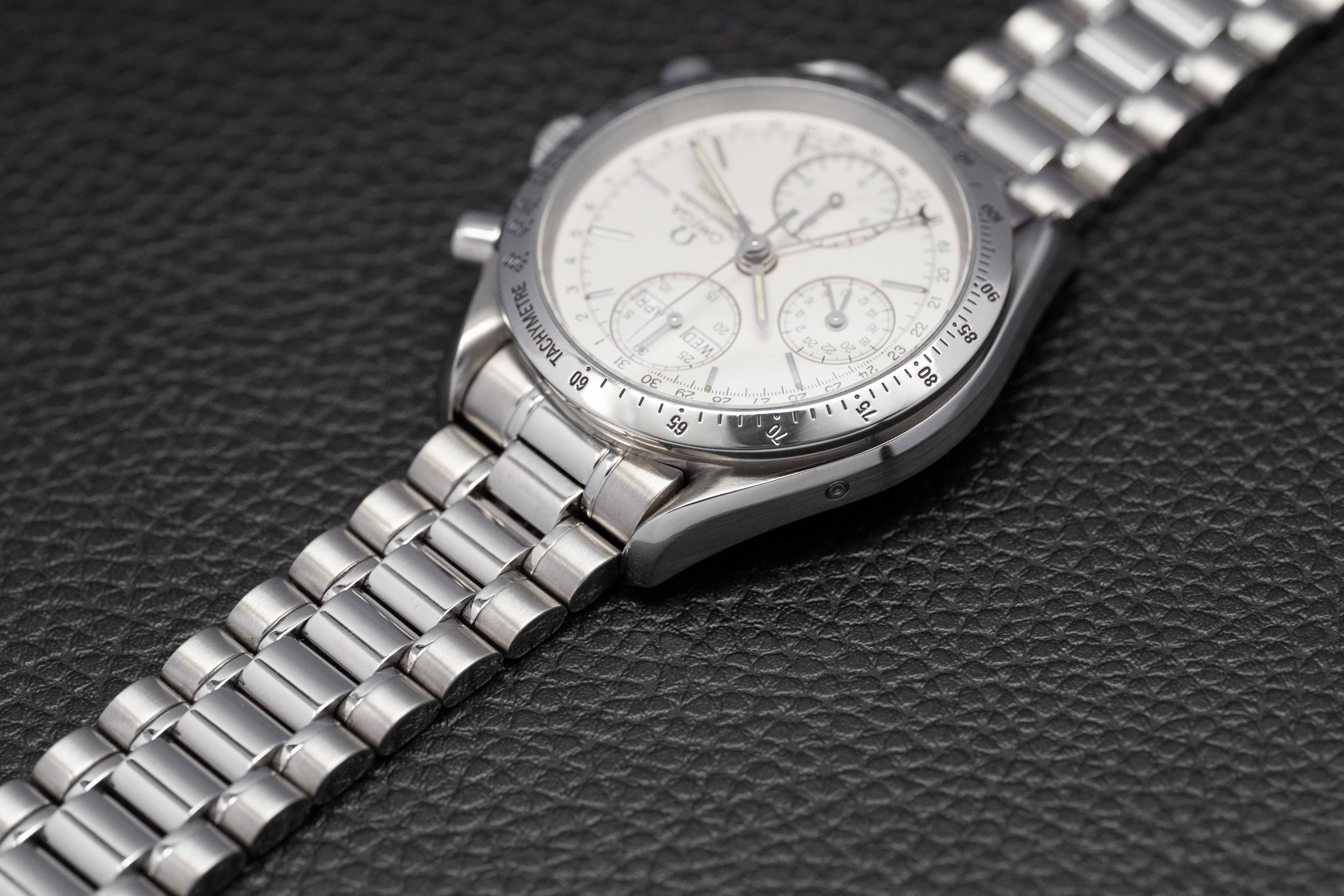 Omega Speedmaster Day Date 3521.30 Silver Dial 1993