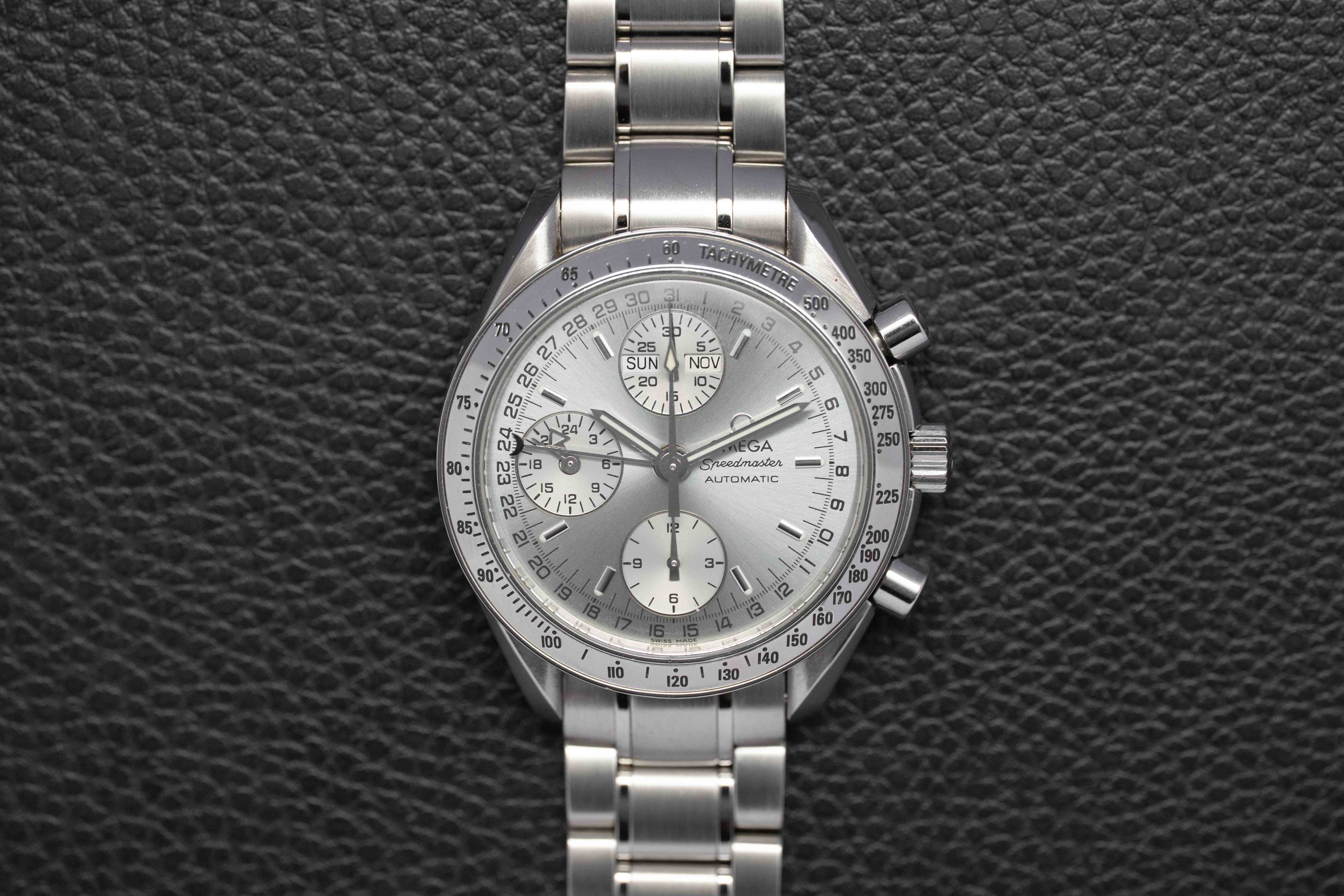 Omega Speedmaster Day Date 3523.30 Silver Dial 1998