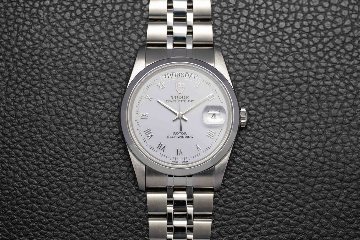 Tudor Date-Day 76200 White Dial 2010 Papers